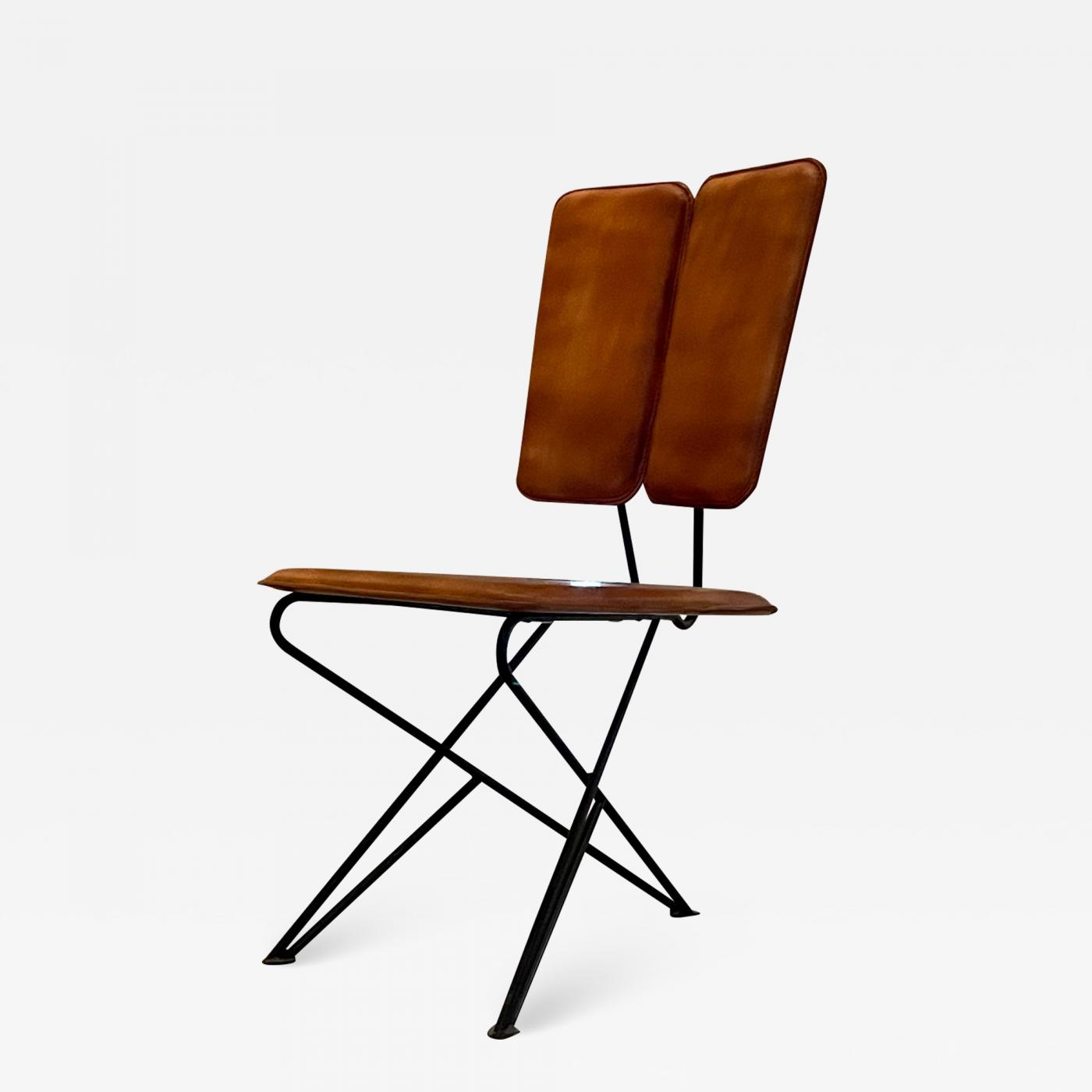 Pablex Leather Tripod Chair Pablo Romo for AMBIANIC
