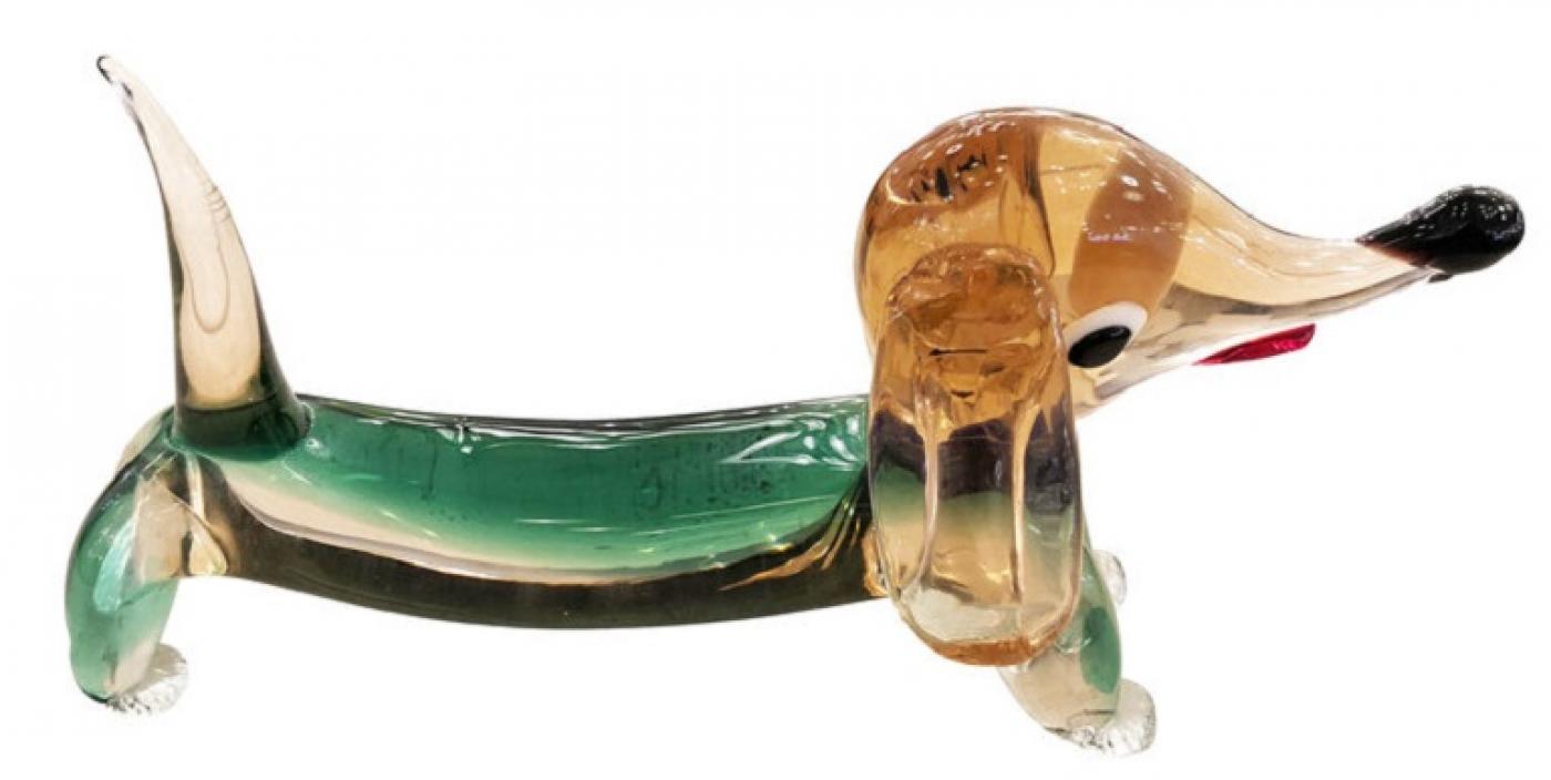 murano glass dog