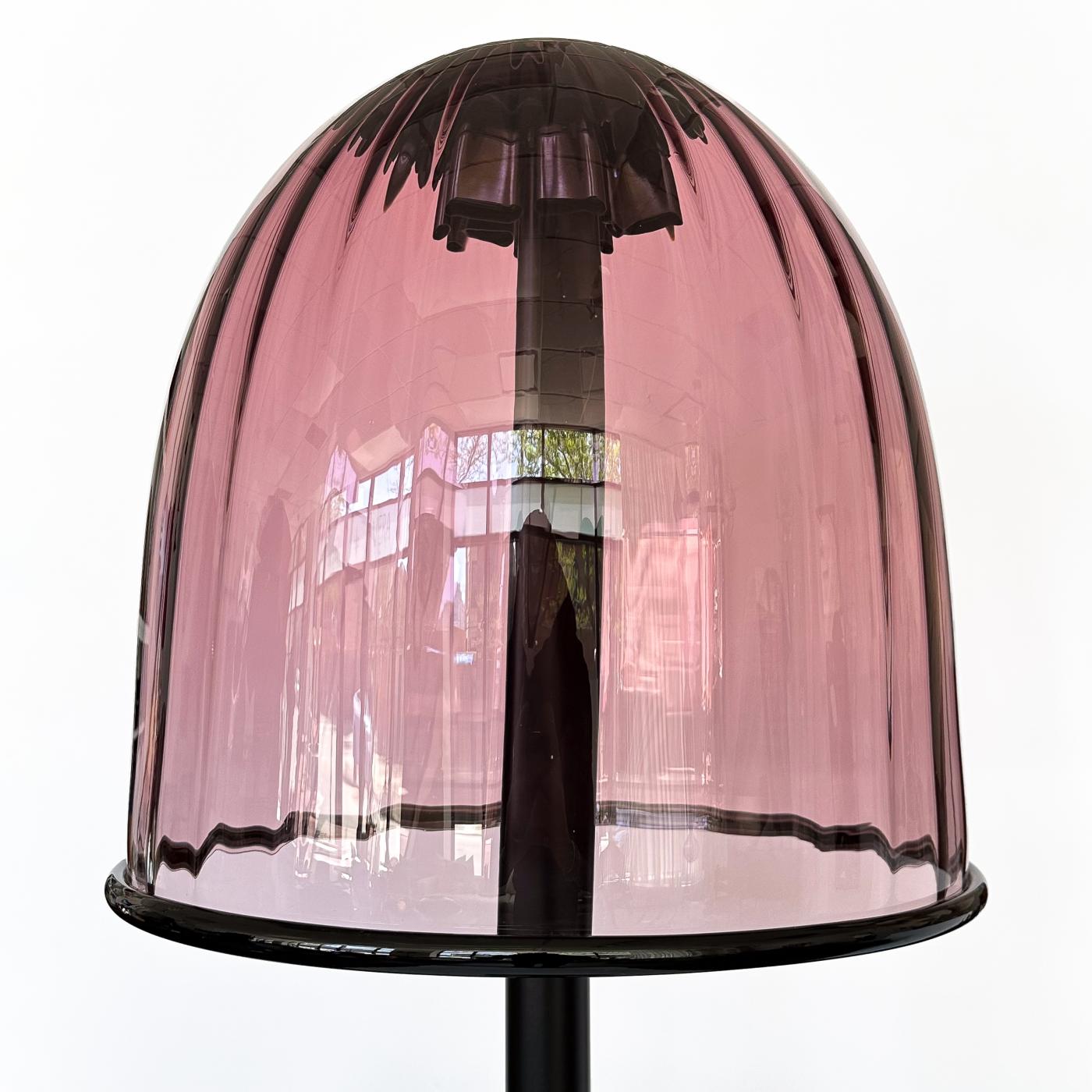 Murano Purple Glass Dome Floor Lamp by Watt & Volt