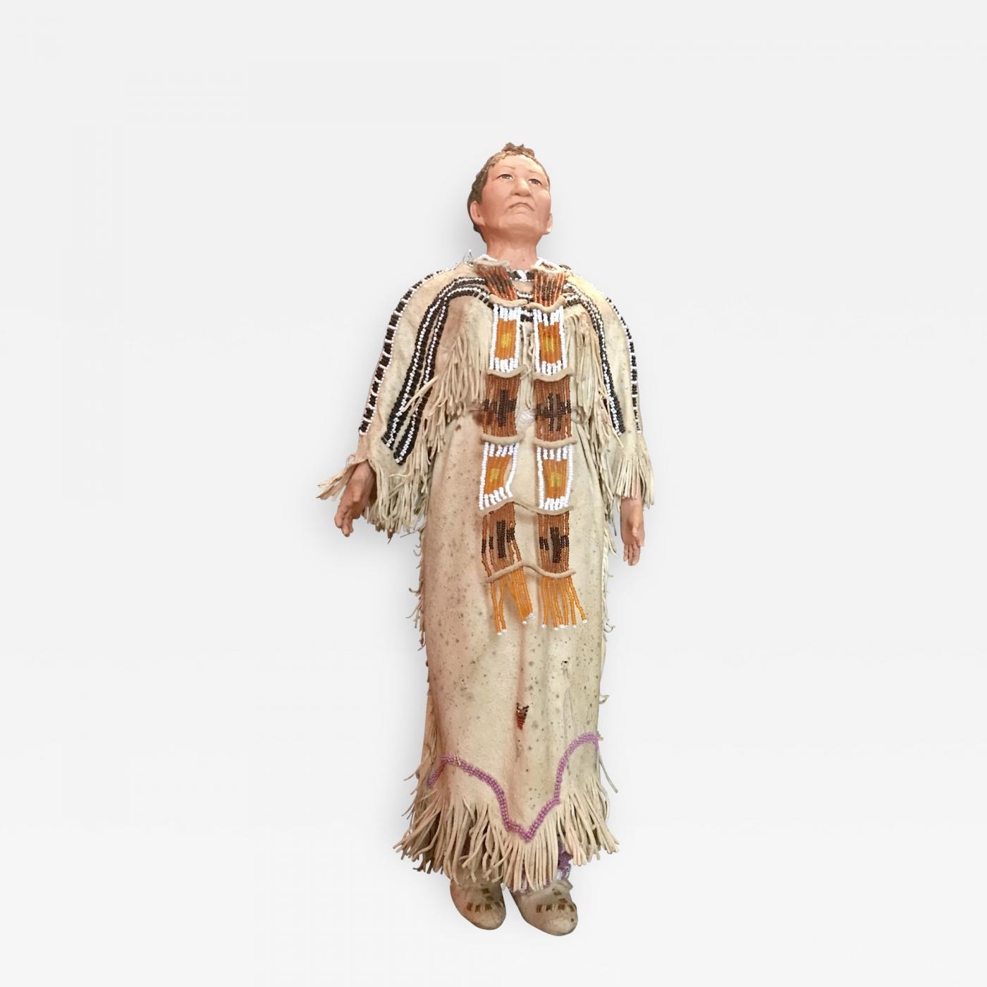 Native American Indian Doll With Traditional Lakota Sioux Cherokee