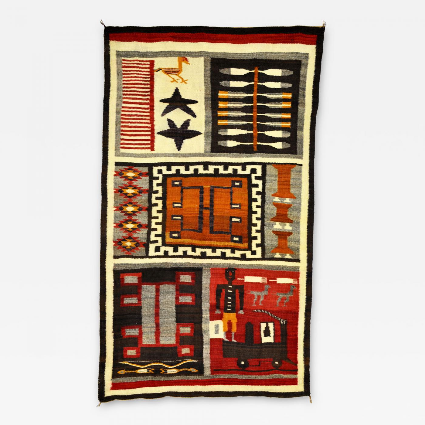 Navajo Pictorial Sampler Rug