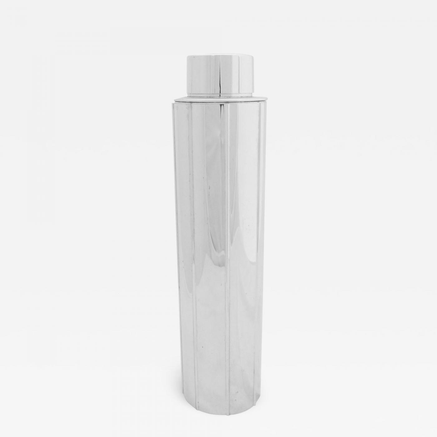 MANHATTAN cocktail shaker in Art Deco inspired stainless steel