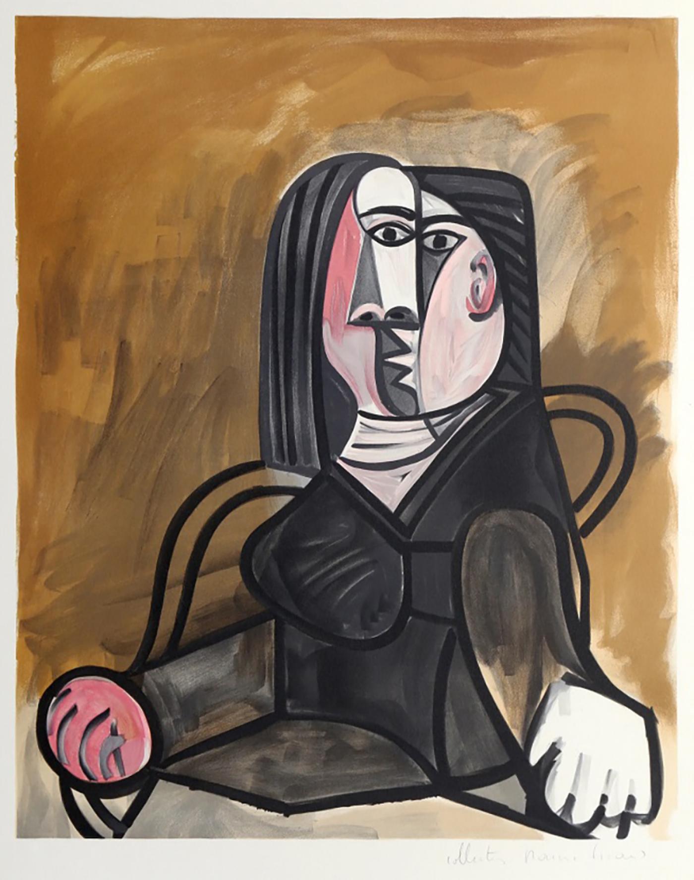 Pablo Picasso Femme Assise Dans Un Fauteuil 