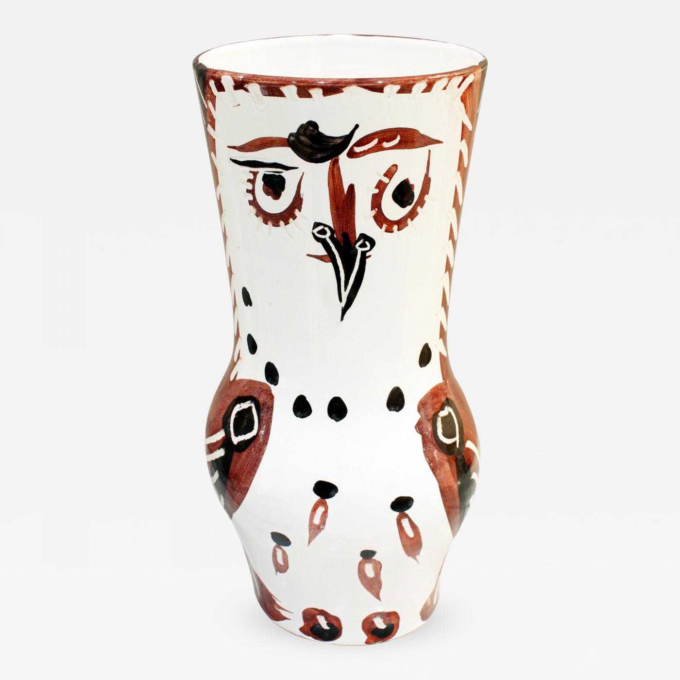 Pablo Picasso - Pablo Picasso Large Ceramic Wood Owl Vase 1952