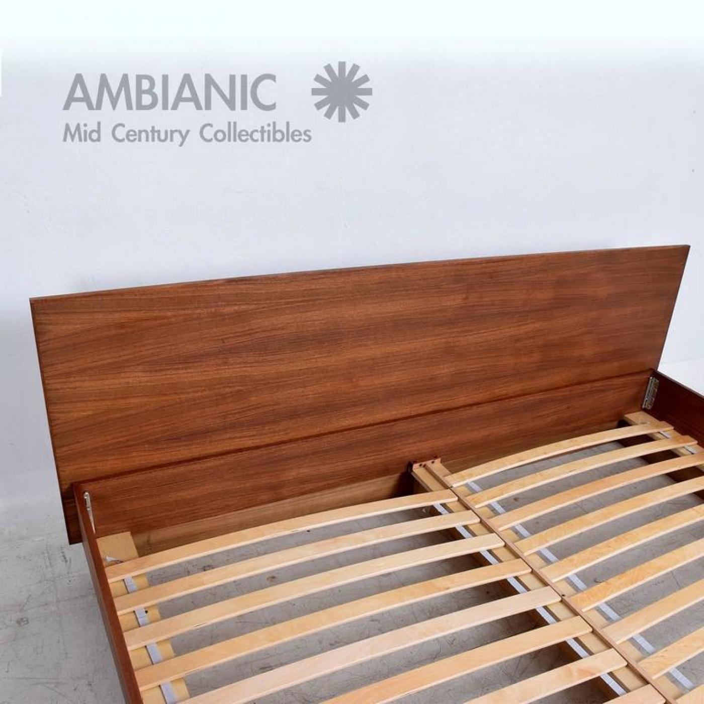 Pablo Romo Teak King Platform Bed Danish Modern