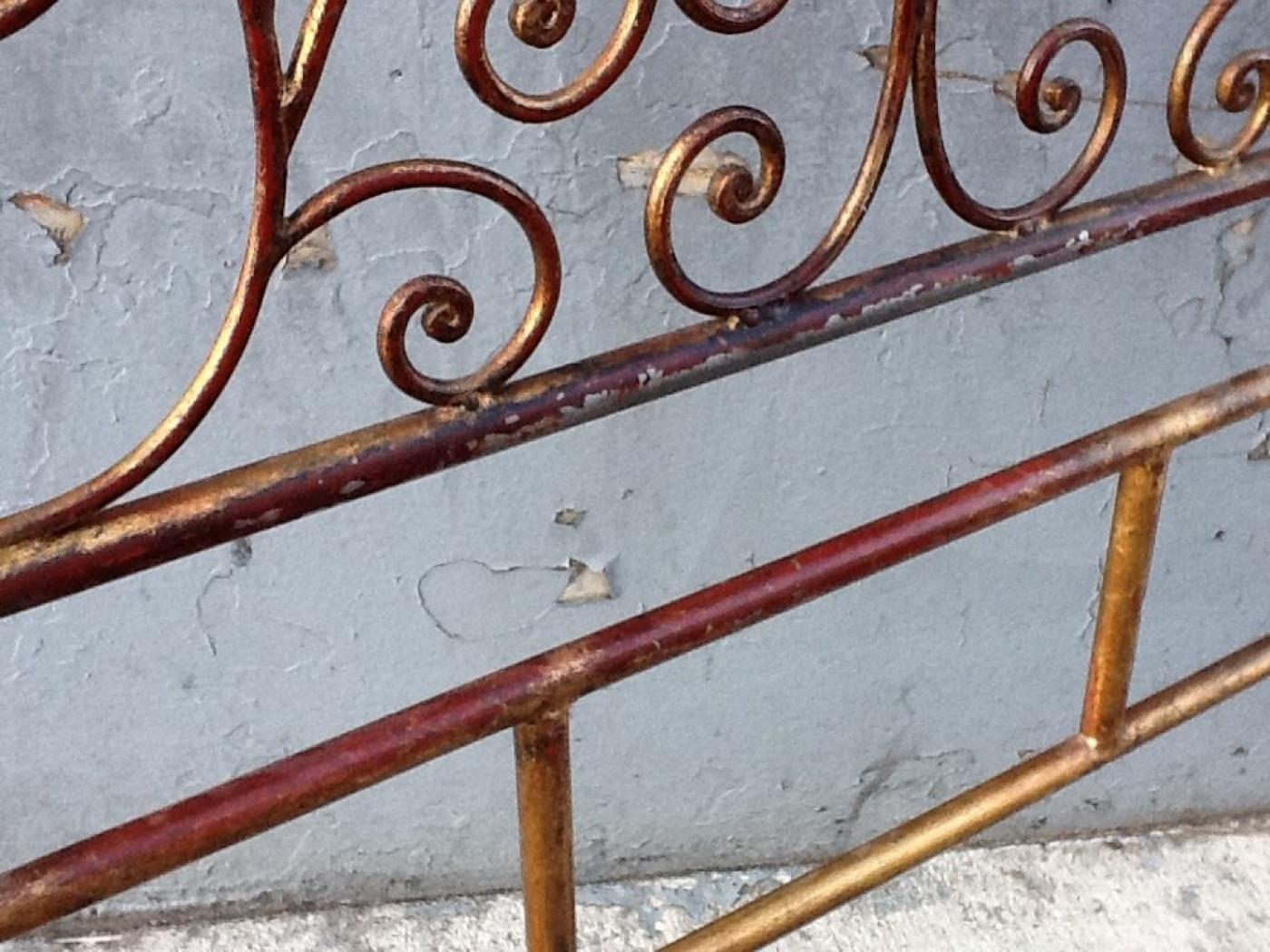 Pair Italian Gilt Metal TwinSize Headboards