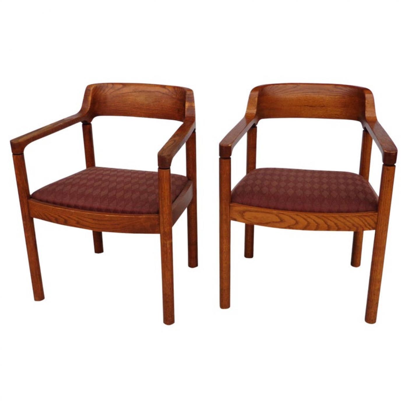 Nicos Zographos Pair Nico Zographos Ireland Arm Chairs