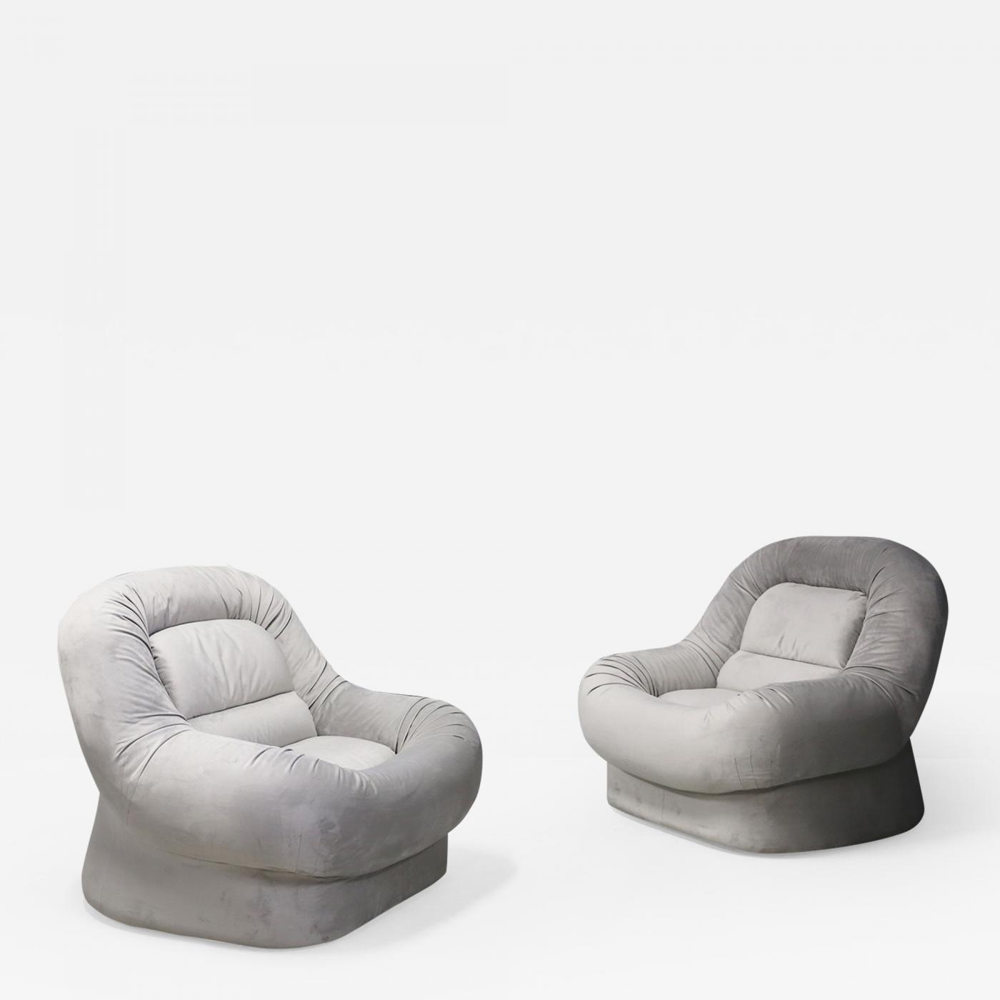 Pair Of Armchairs Nuava By Emilio Guarnacci Felix Padovano For 1p 1960s