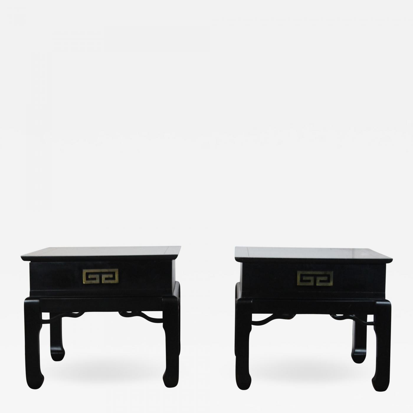 Pair Of Asian Style End Table