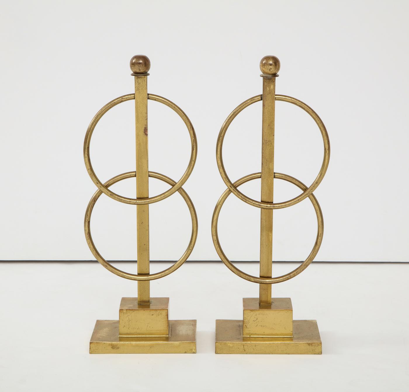 Pair of Decorative Andirons / Fireplace accessories