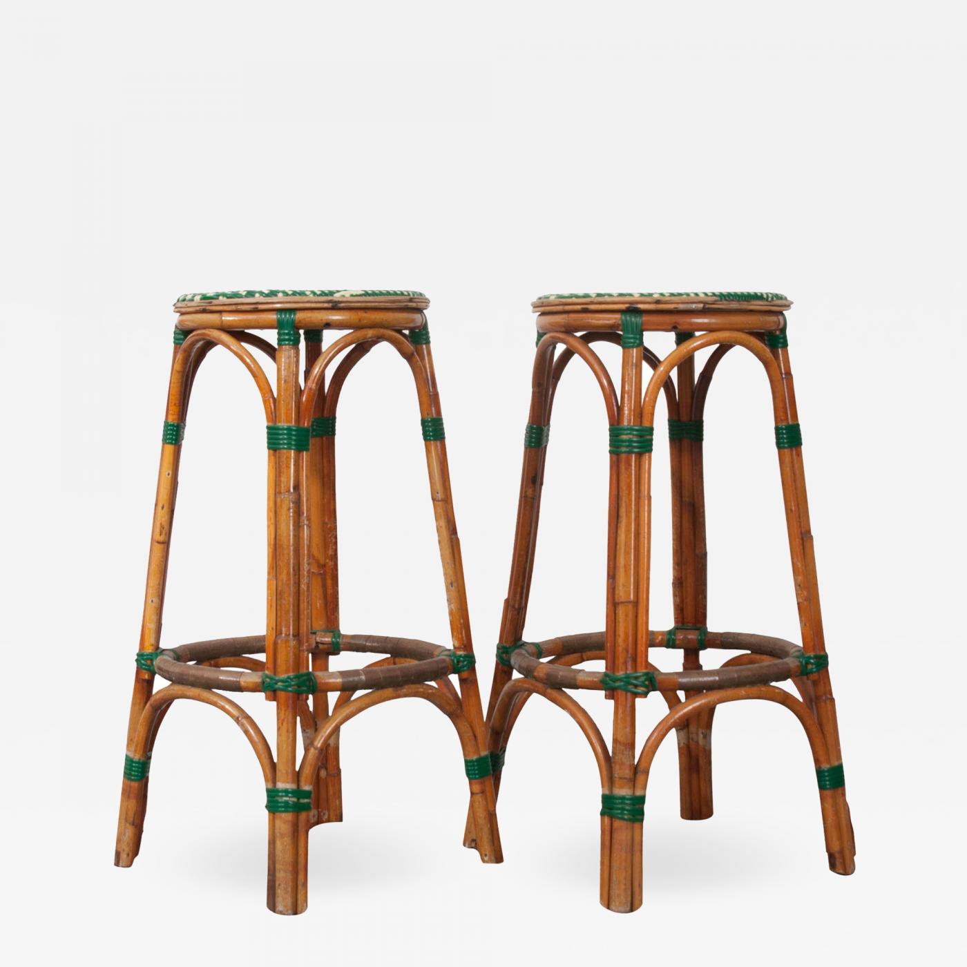 Pair Of French Bistro Bar Stools