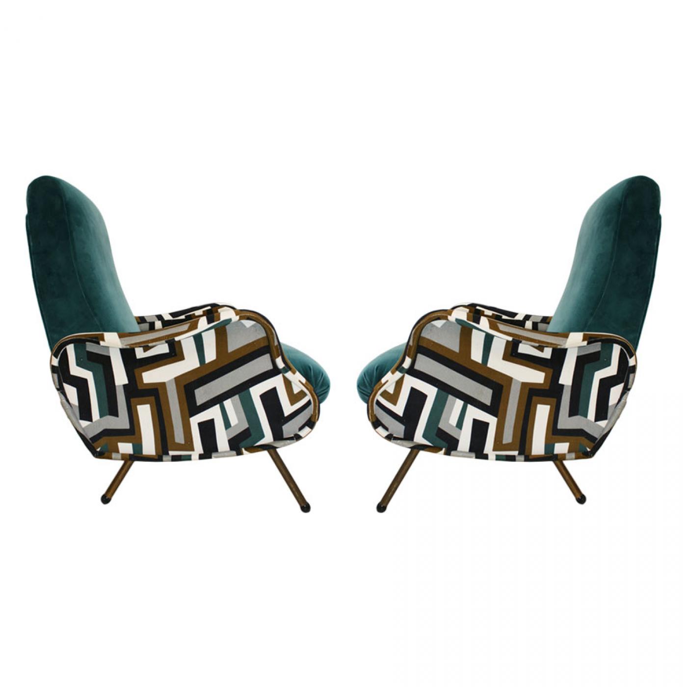Pair of Italian Armchairs