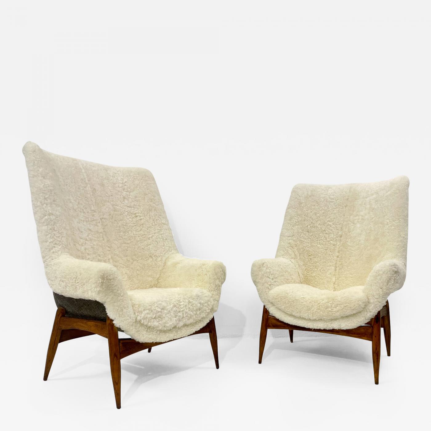 Pair Of Mid Century Modern Armchairs By Julia Gaubek