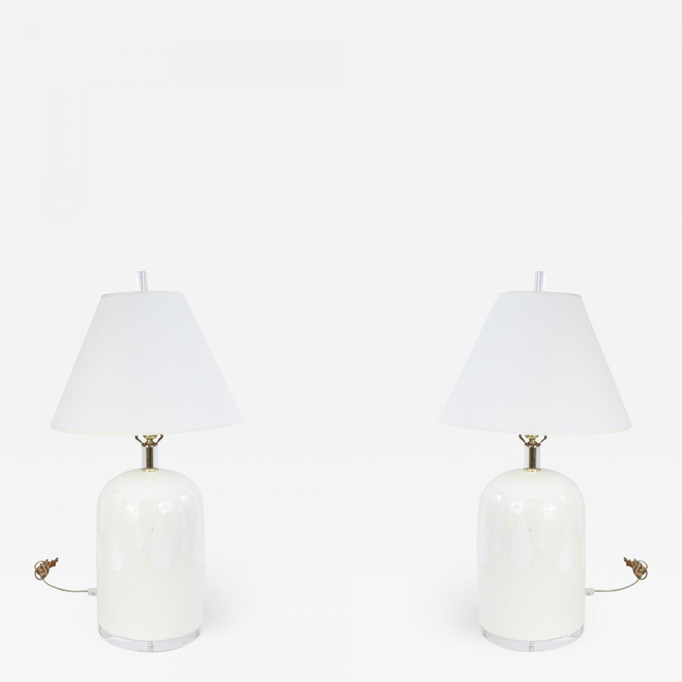 white ceramic bedside lamps