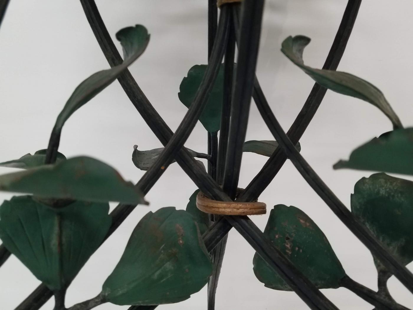 Pair of Period Art Nouveau Wrought-iron Fernery Plant Stands