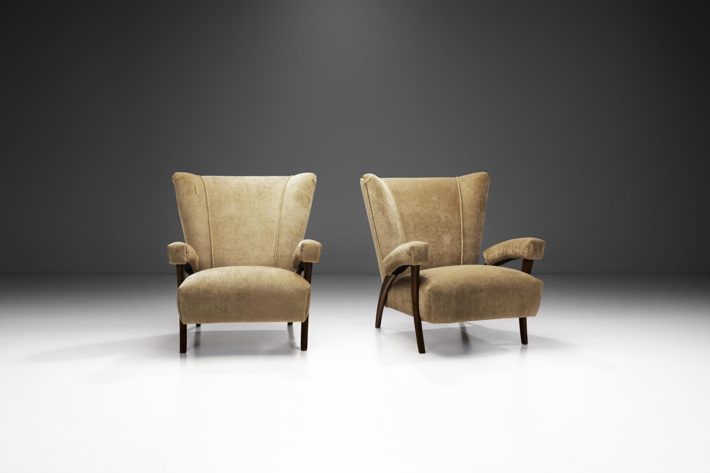 Paolo Buffa - Italian Modern Armchairs with 