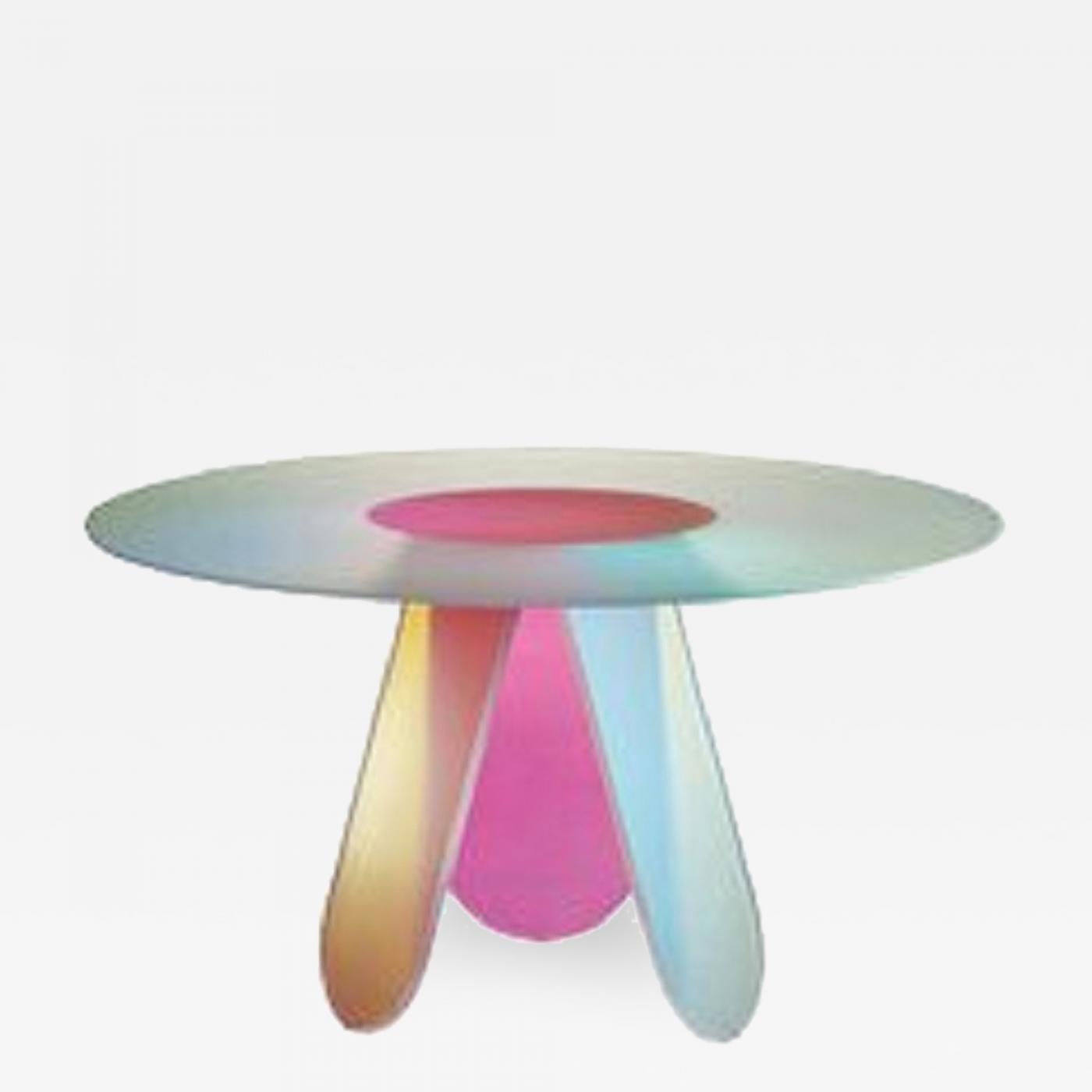 Shimmer Small Oval Low Table, by Patricia Urquiola for Glas Italia IN STOCK