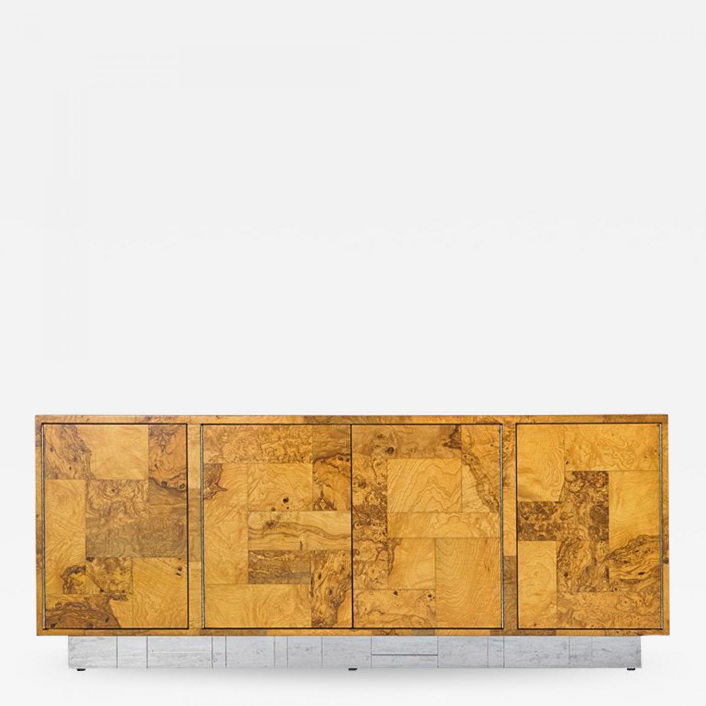 Paul Evans For Directional Cityscape Patchwork Credenza Cabinet