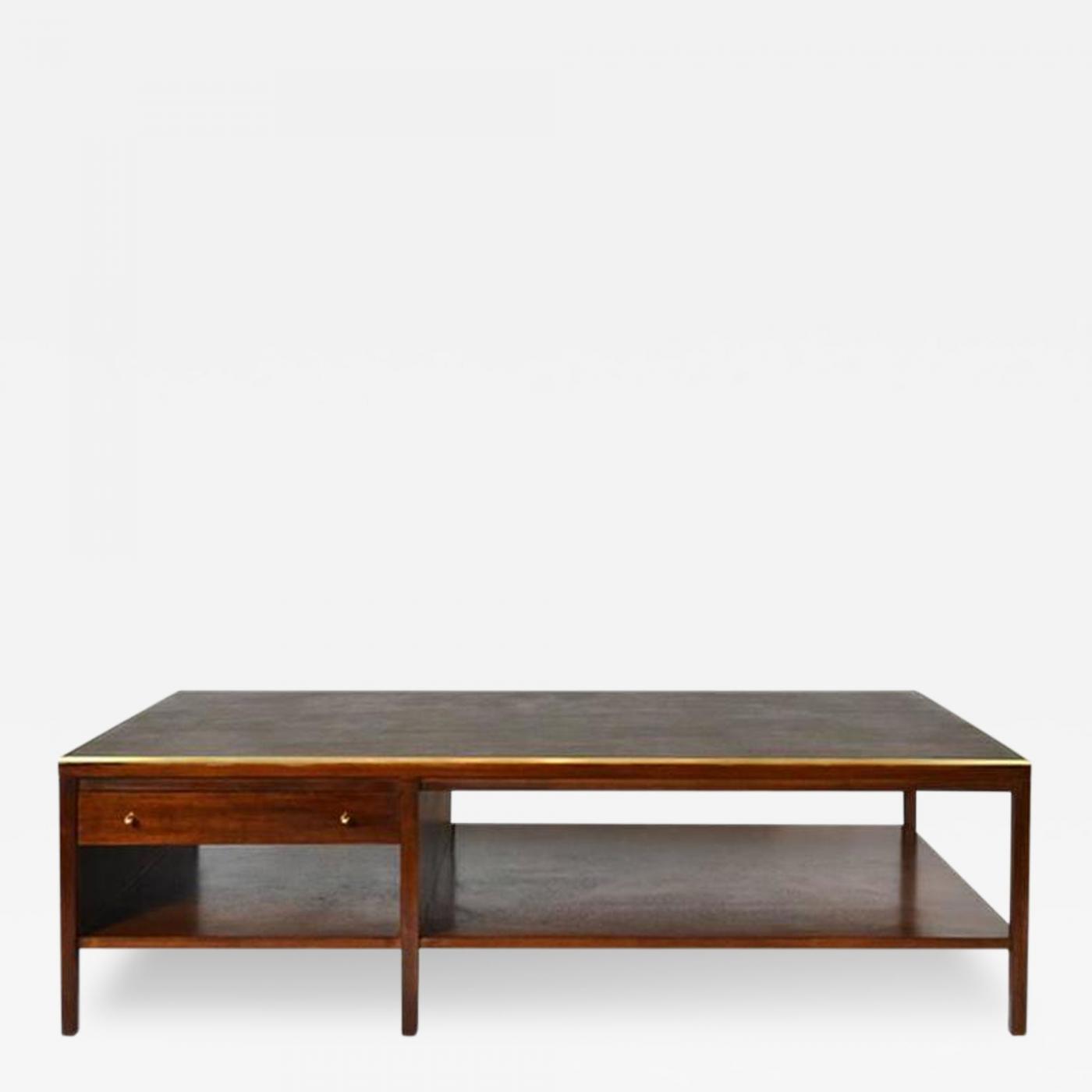 Paul Mccobb Paul Mccobb Leather Top Coffee Table Calvin Group