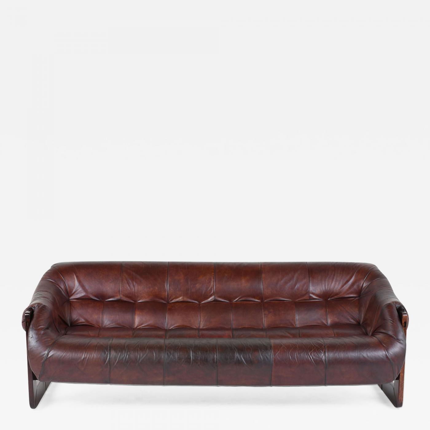 Percival Lafer Modern Style Leather Sofa