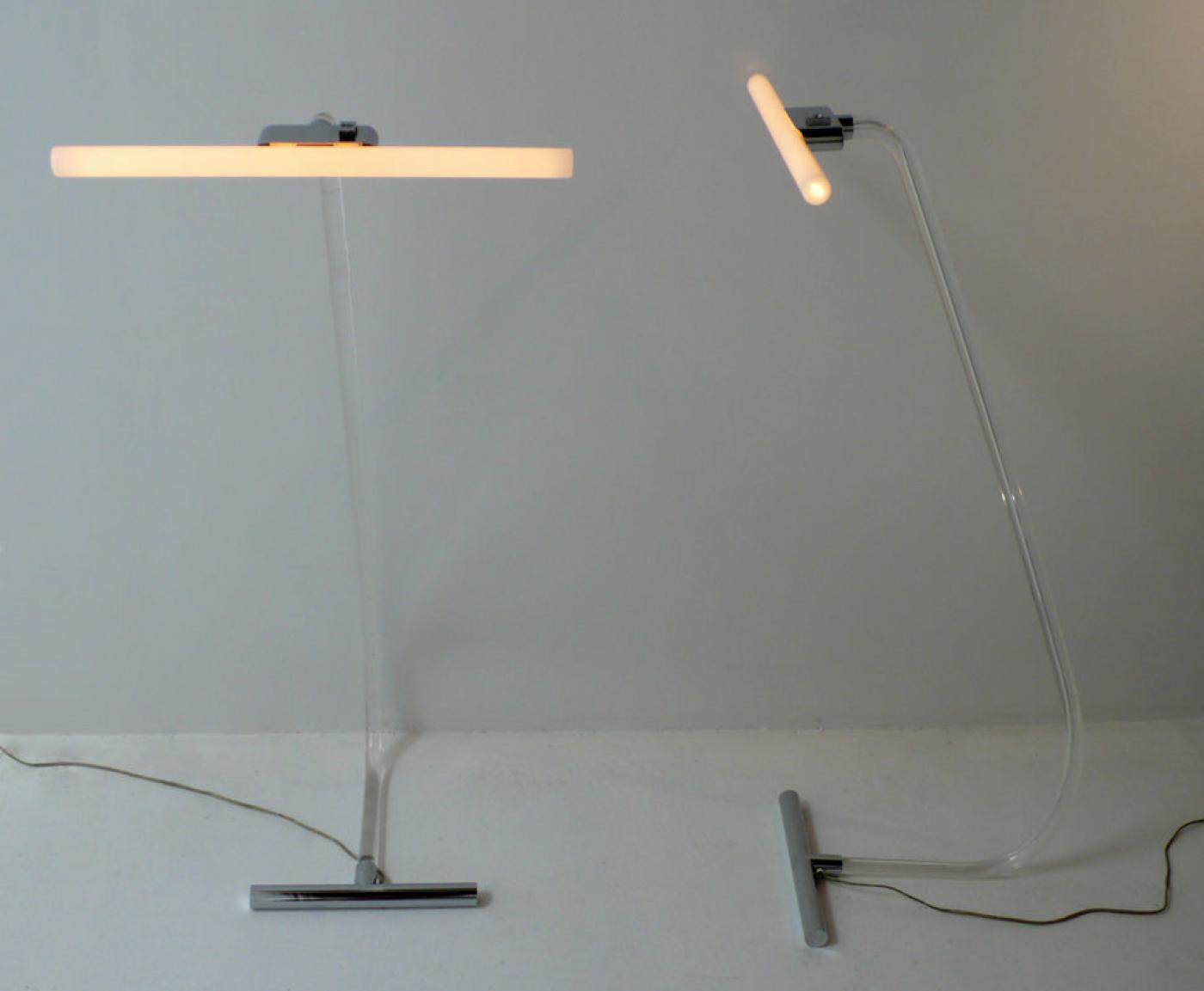 Peter Hamburger - Rare Crylicord Floor Lamps by Peter Hamburger for ...