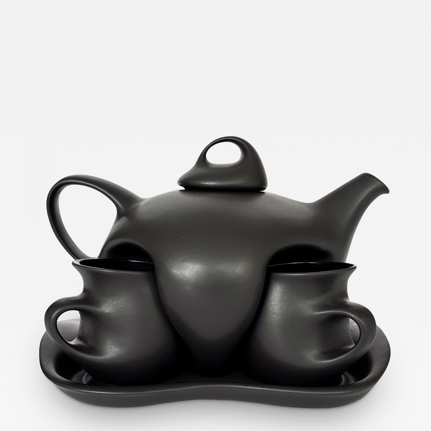 Black Glazed Teapot