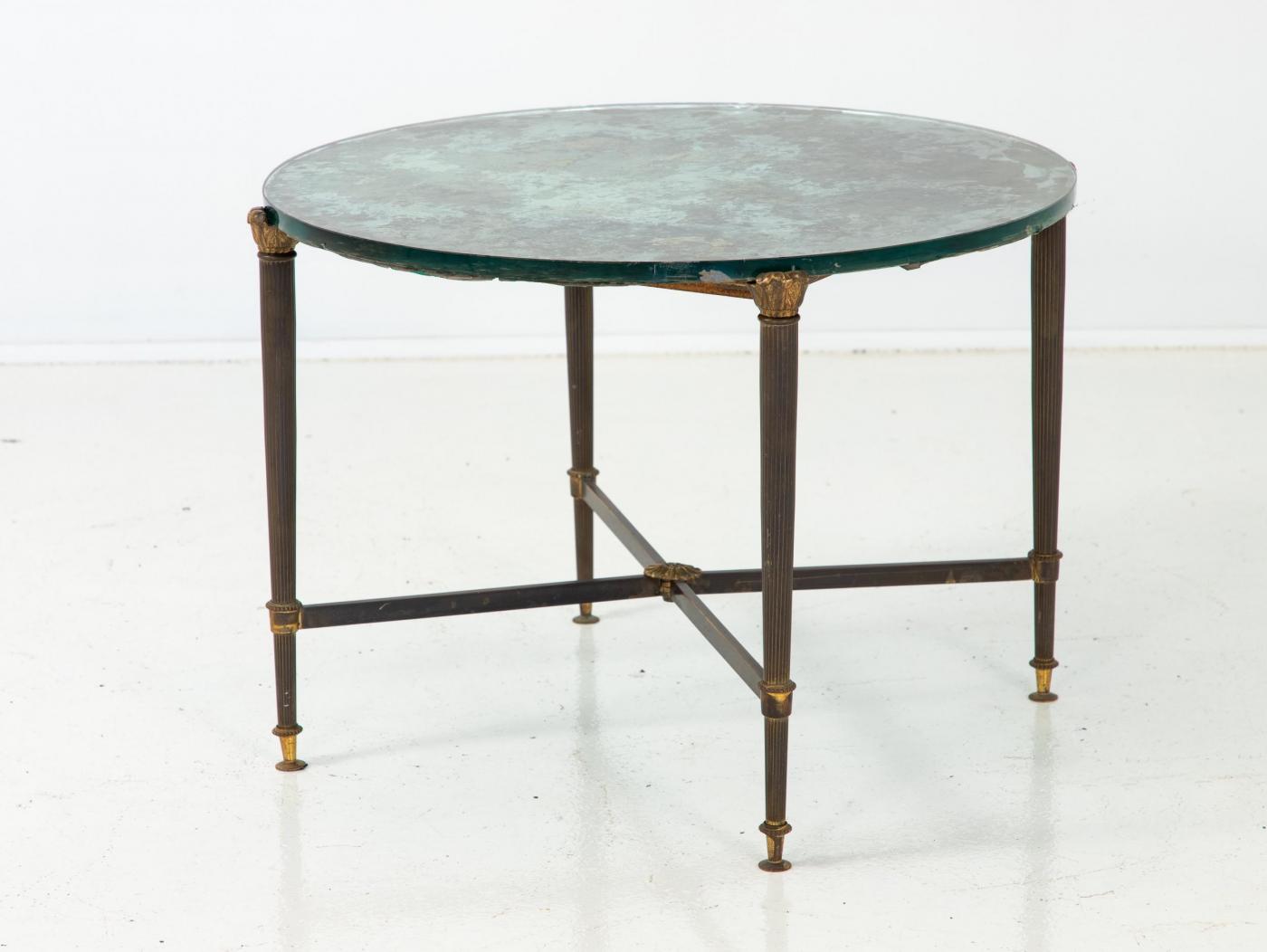 Petit glass top Cocktail Table