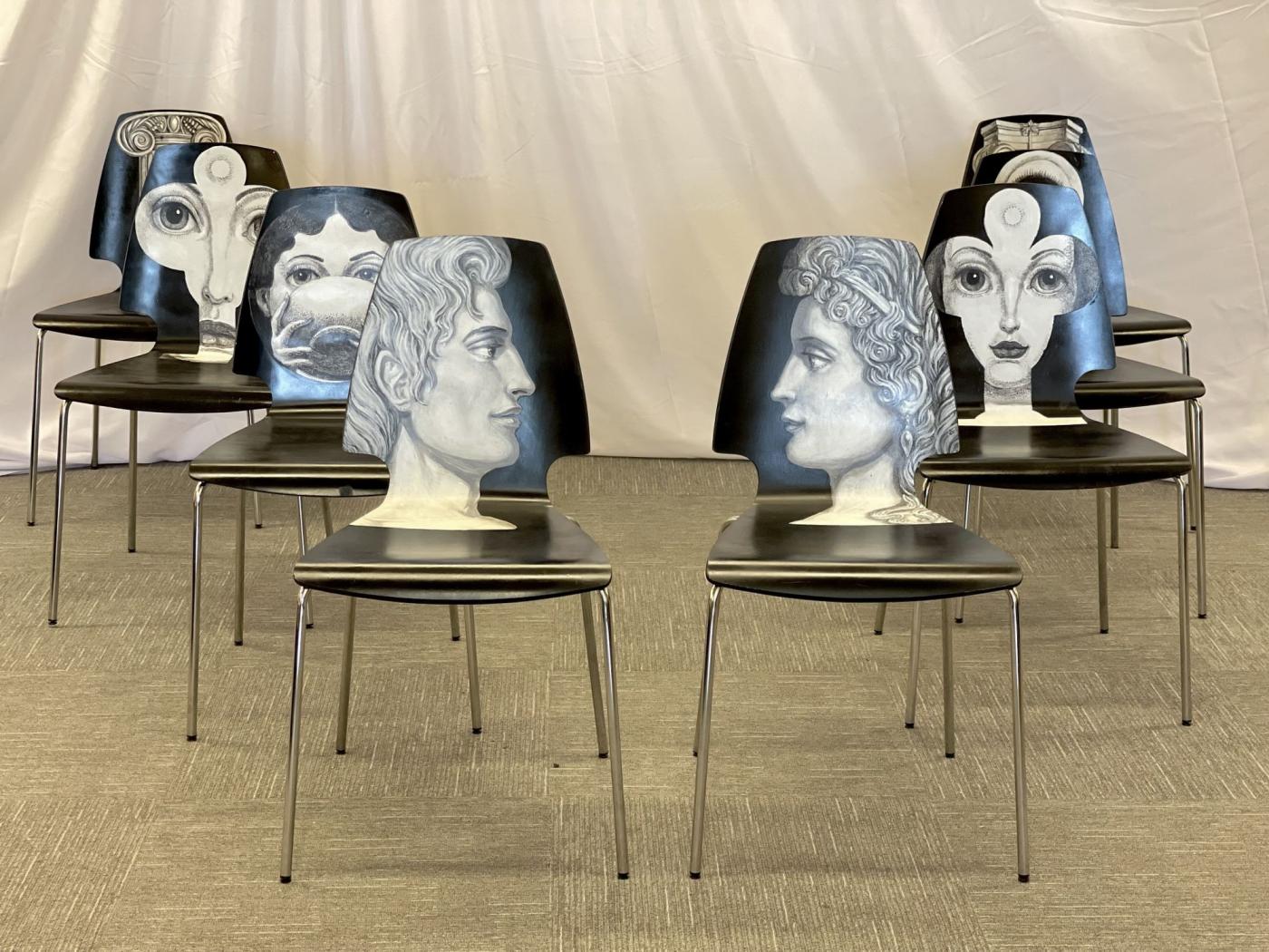 Porte-revues Style Piero Fornasetti - Métal Multicolore