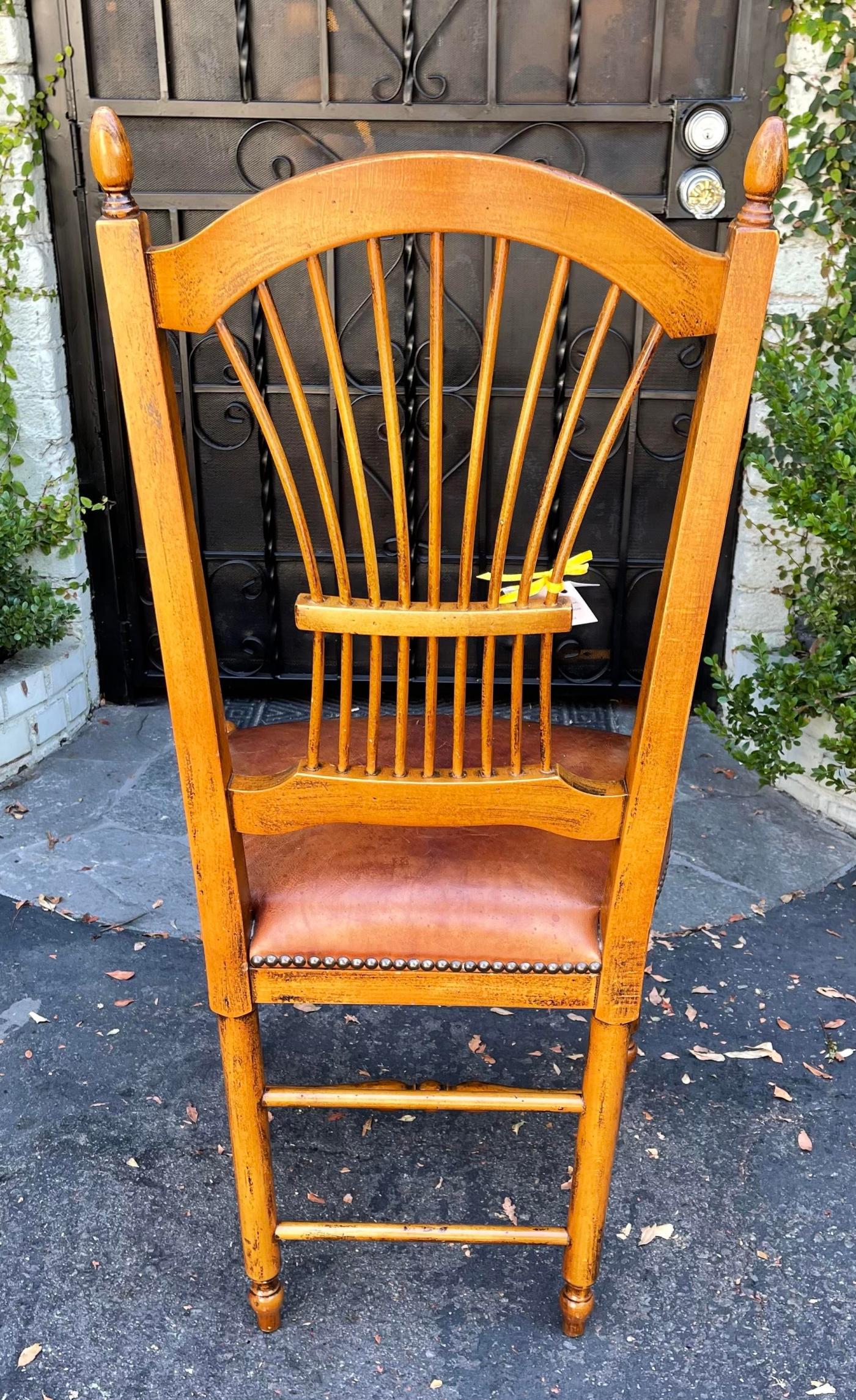 Pierre Deux French Country Oak Secretary Desk Chair