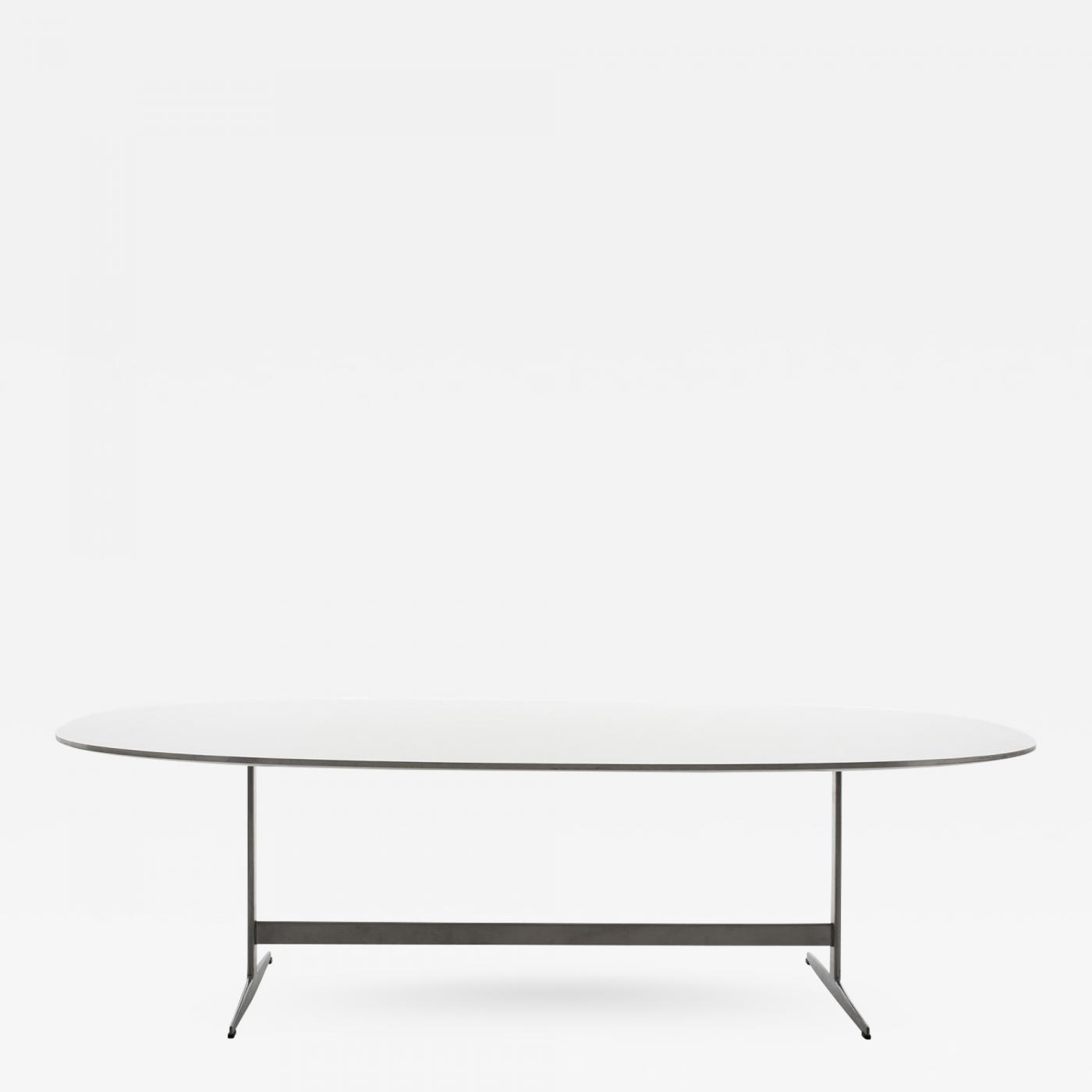 Piet hein & bruno mathsson superellipsebord white laminate Flotte stuer