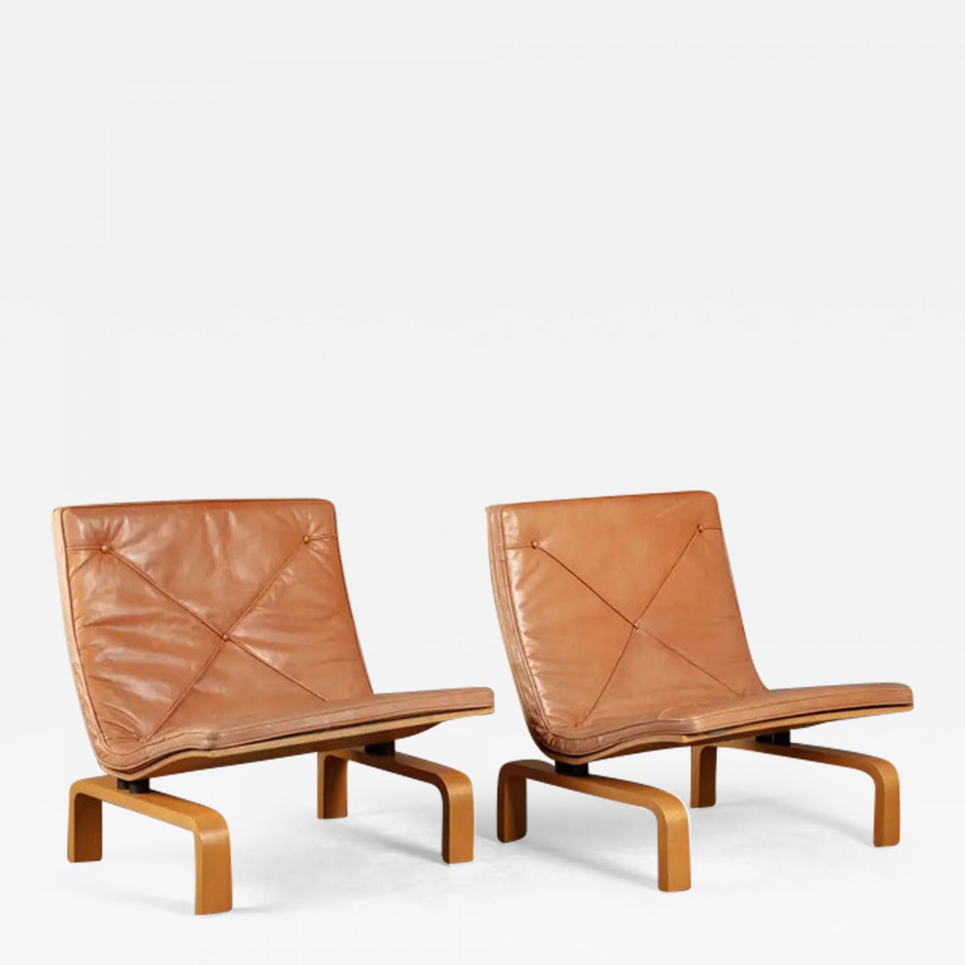 Pair of Poul Kjaerholm PK27 Easy Chairs