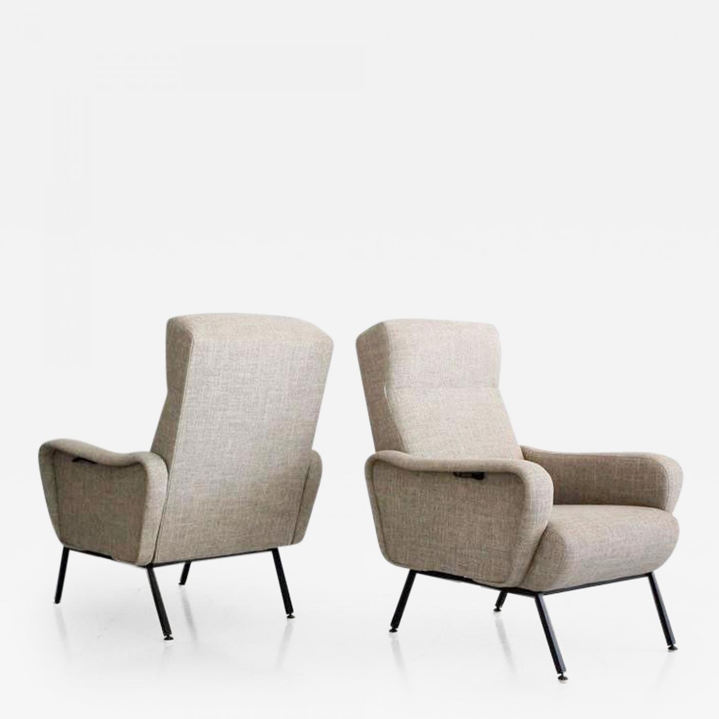 Pair Of Reclining Italian Chairs C 1950s