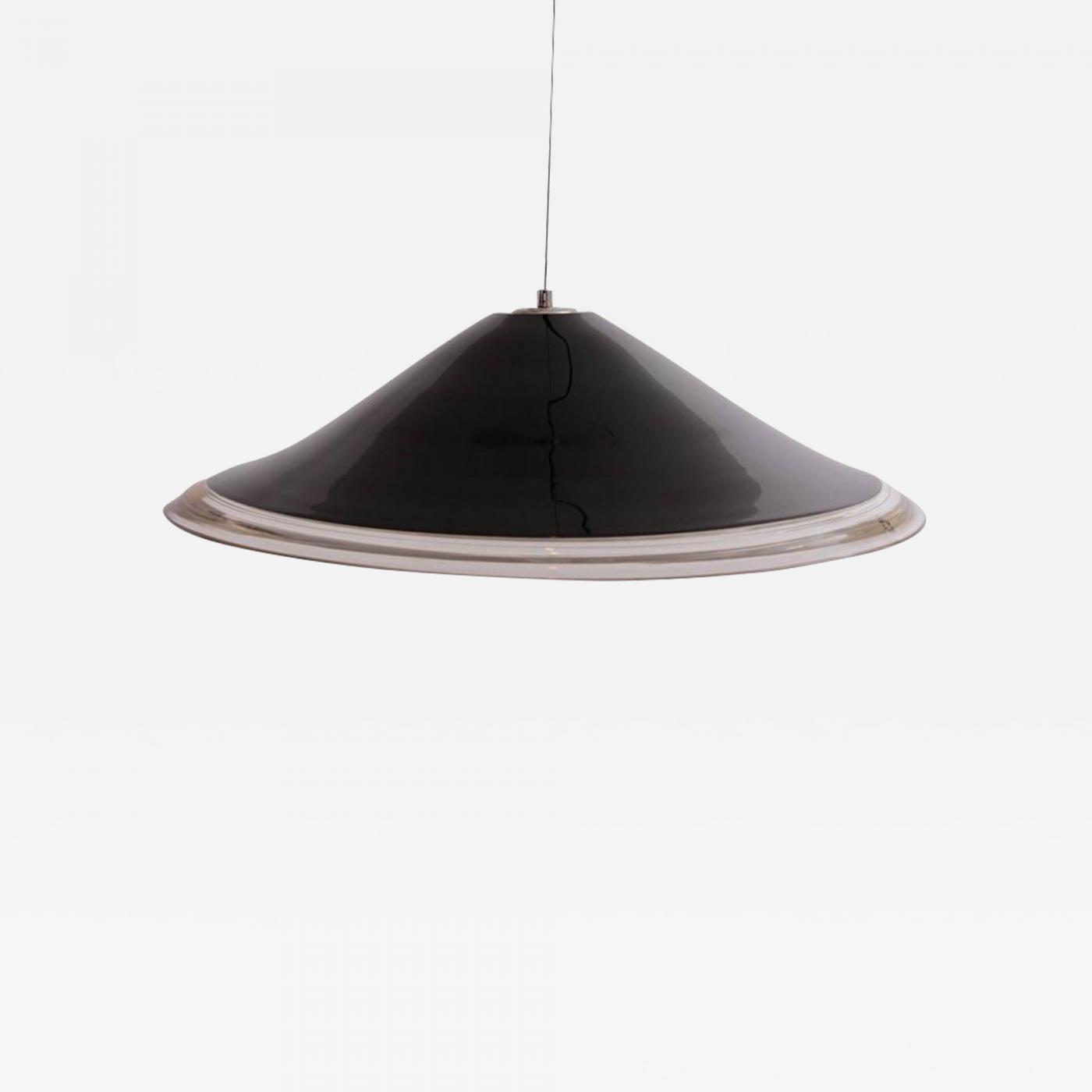 Renato Toso - Huge Melania Pendant Lamp by Renato Toso for Leucos in Murano  Black and White