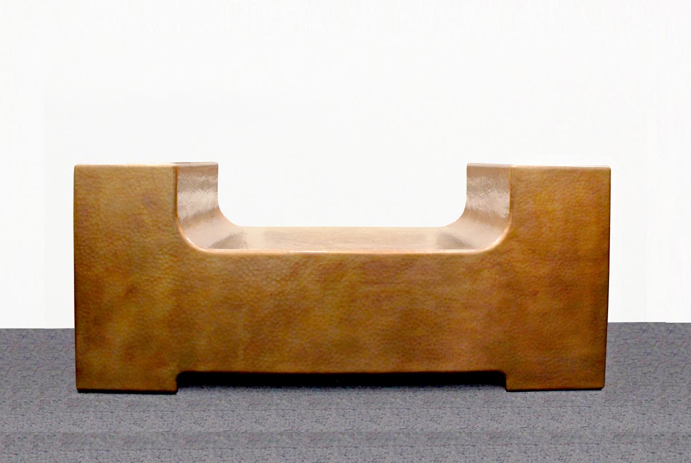 Robert Kuo Custom UShaped Copper Bench