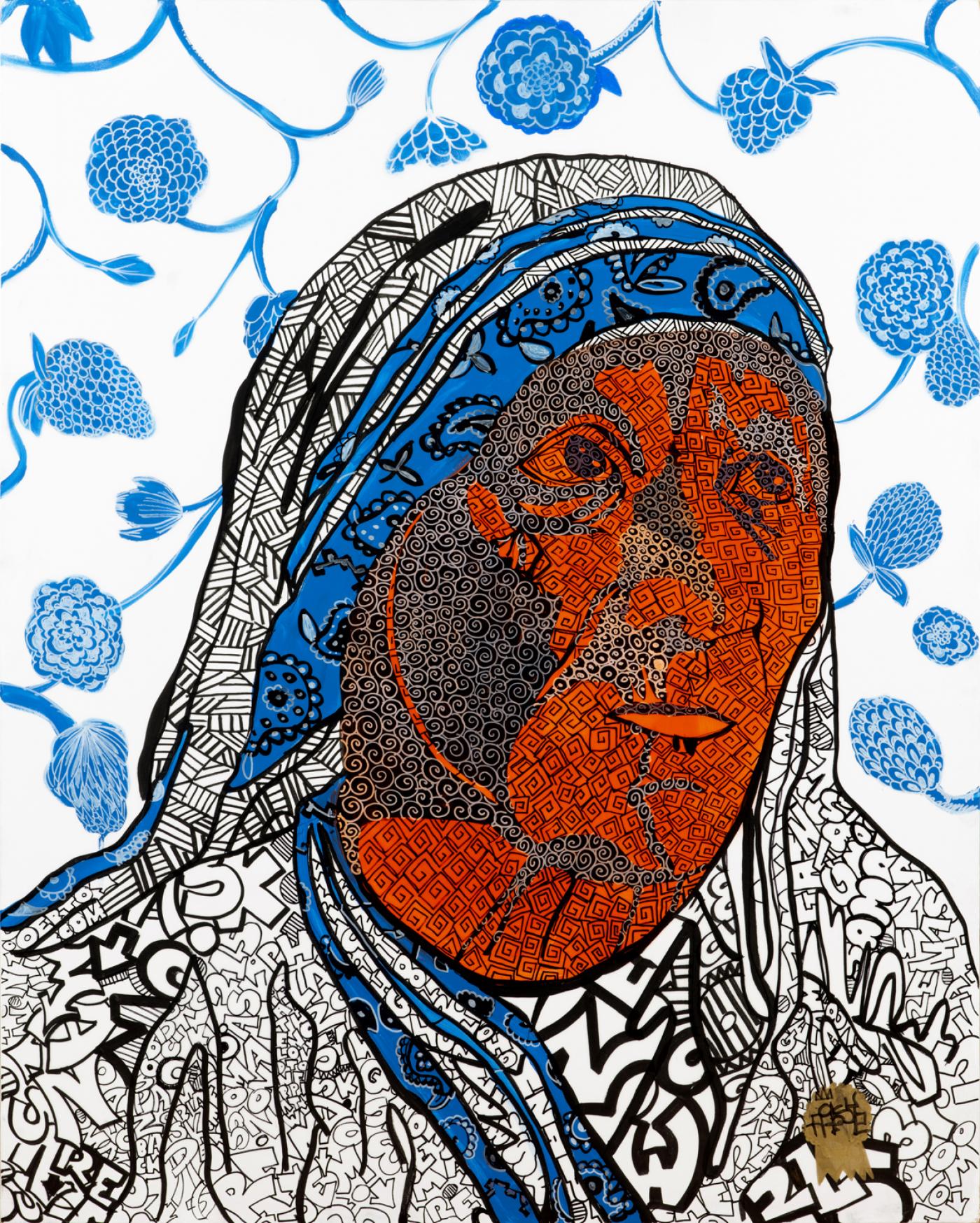 Roberto Lugo - Angry Mob of Peaceful Protestors: Mother Teresa