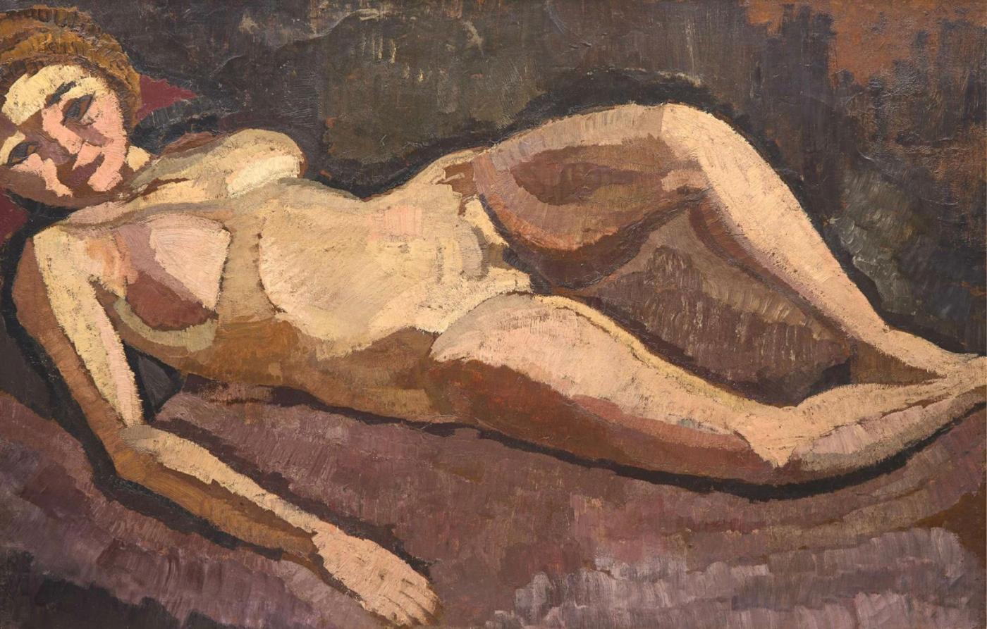 Roger de la Fresnaye (French, 1885-1925) - Femme Nue Couchée