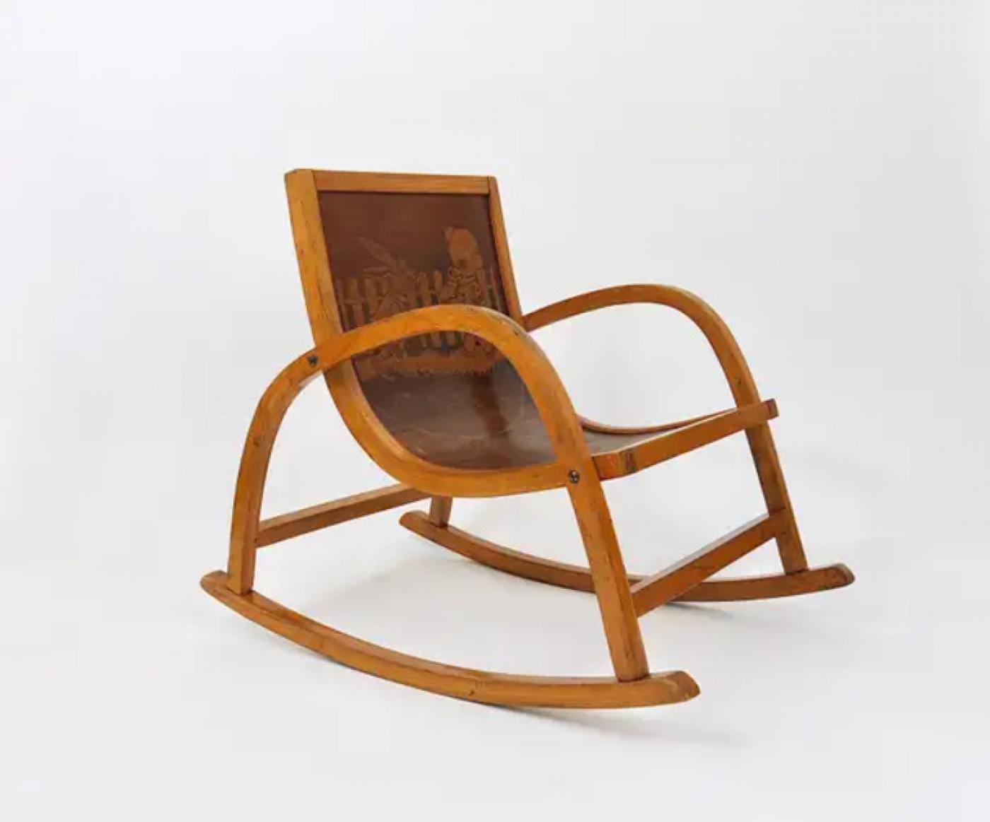 Roland Rainer - Bauhaus Childrens`Bentwood Rocking Chair Brockhage ...