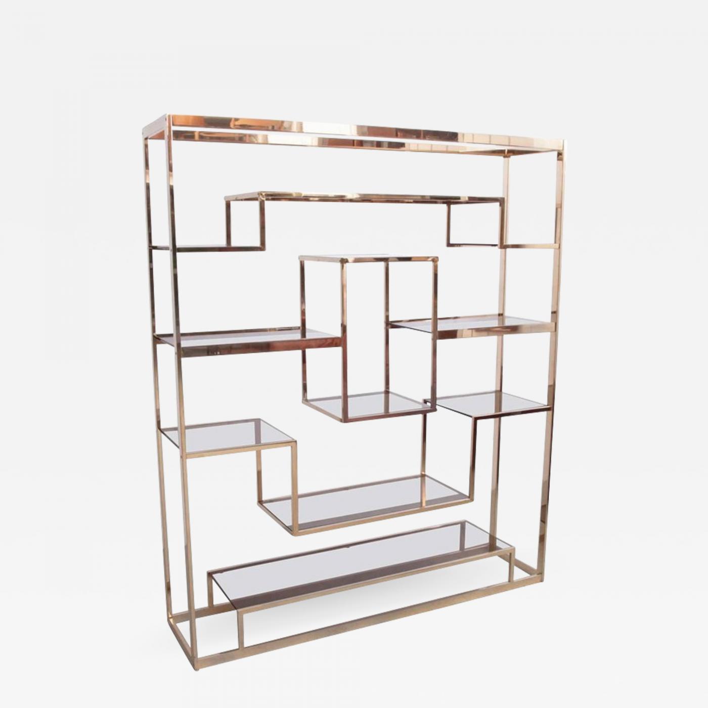 Romeo Rega Large Romeo Rega Brass Shelf Or Etagere