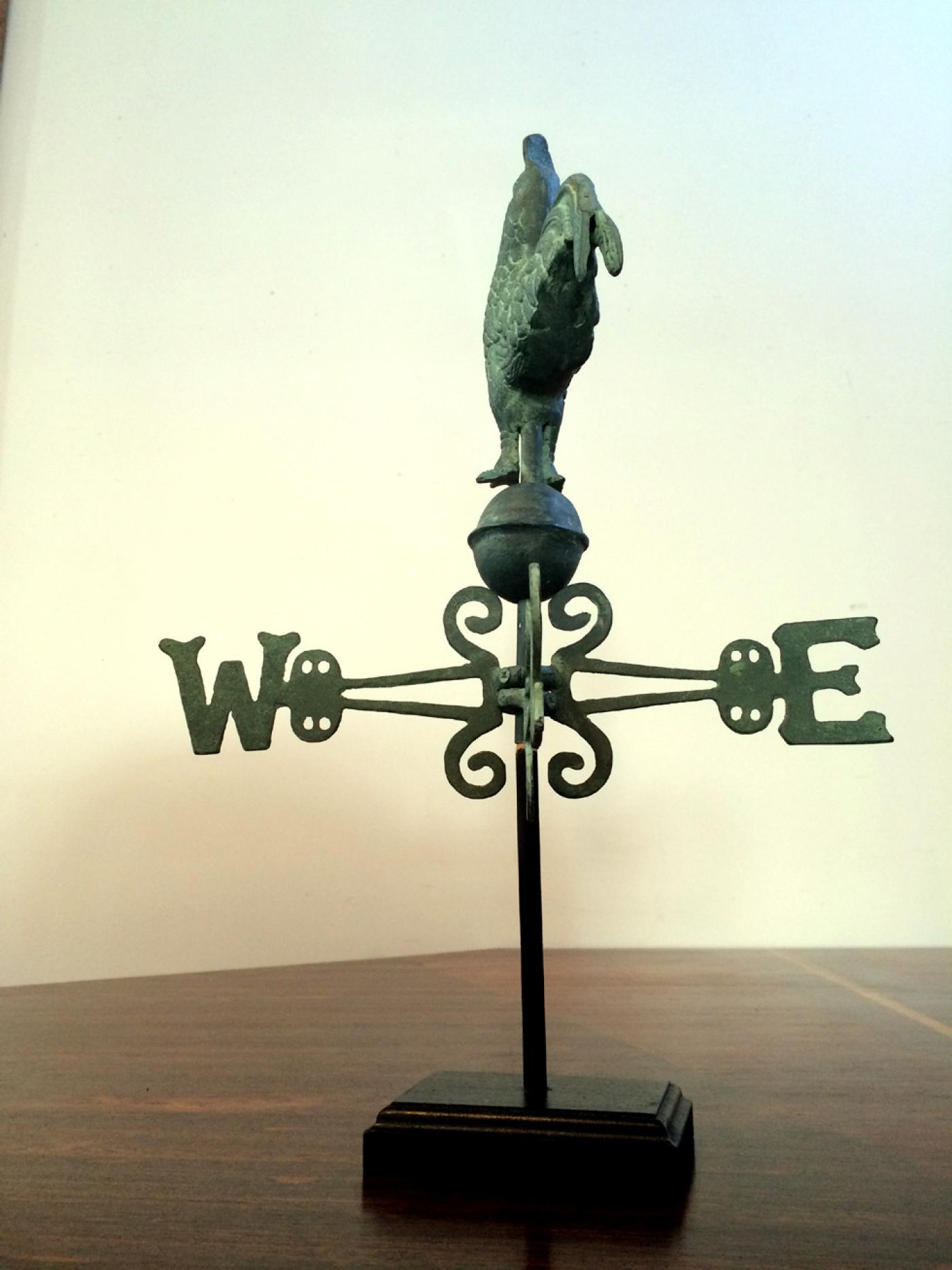 Weathervane Display Rooster Weathervane on Display Stand
