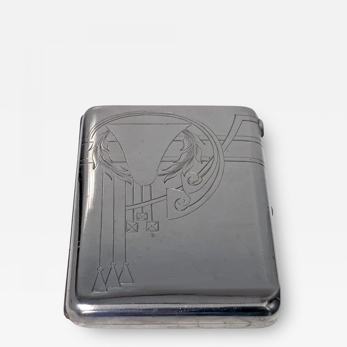 russian cigarette case silver Rare Large Antique Bogatyr With overlaid gold Mounts Russian cigarette case