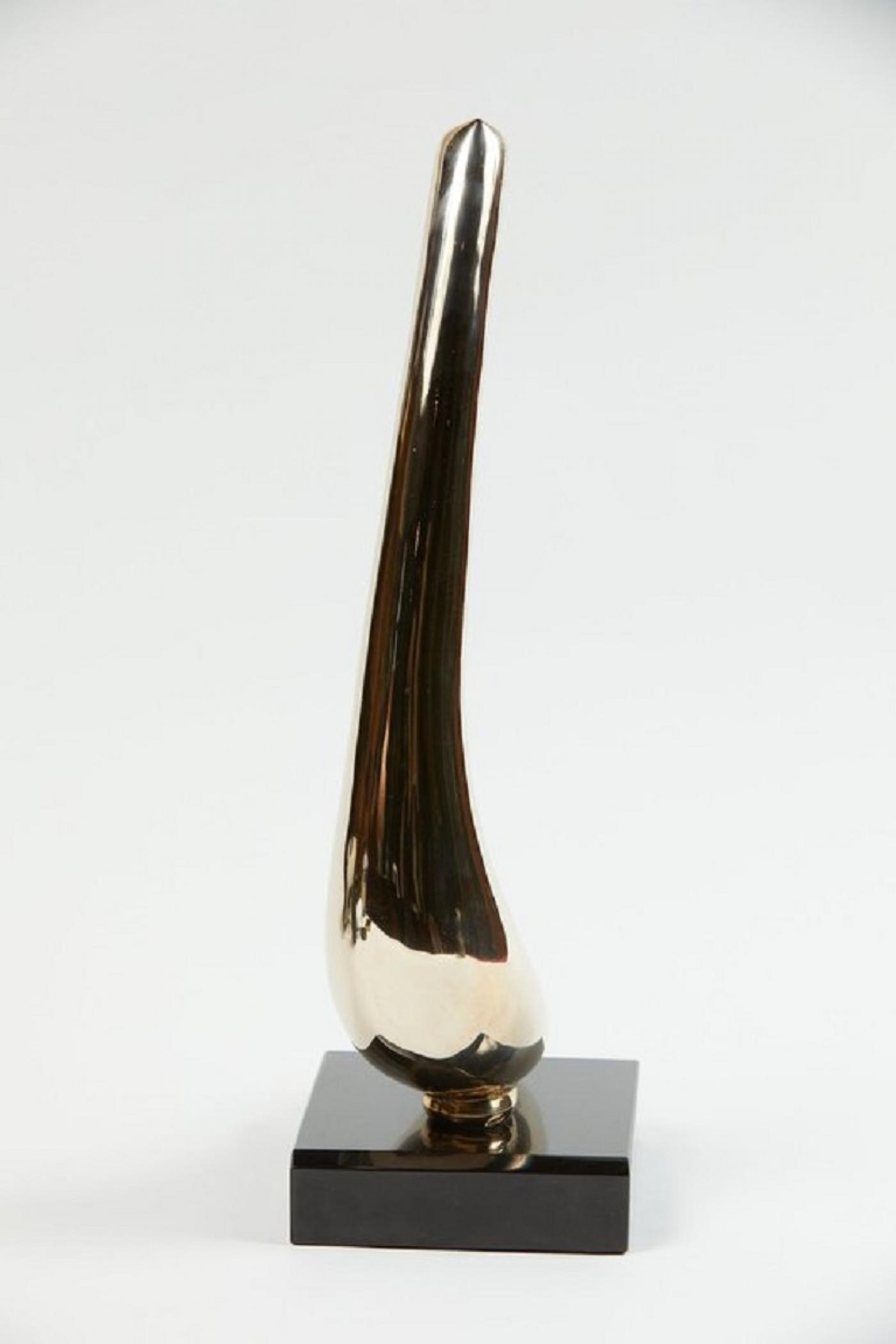 Polish bronze abstract sculpture