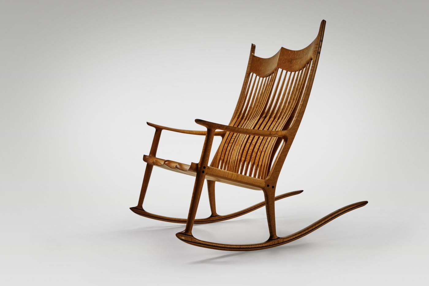 Sam Maloof - Double Rocking Chair by Sam Maloof