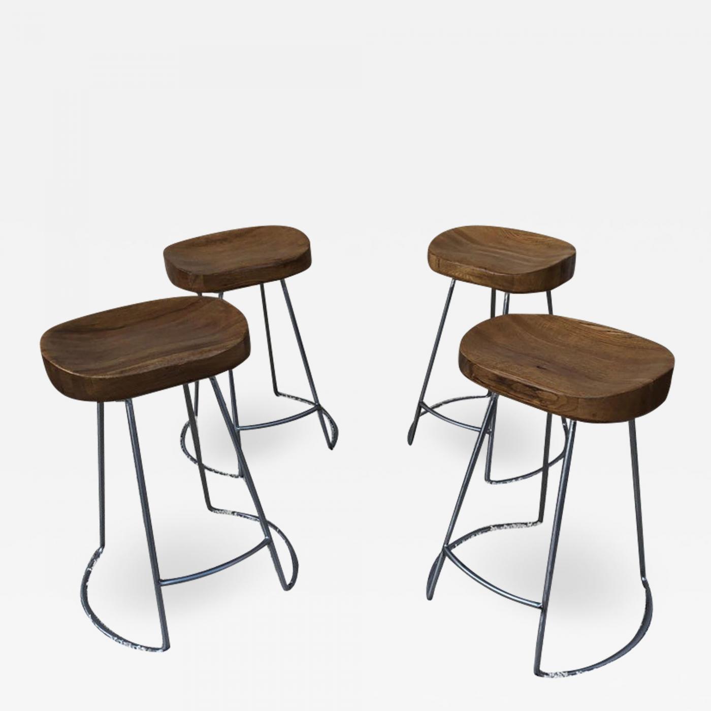 Oak top bar discount stools