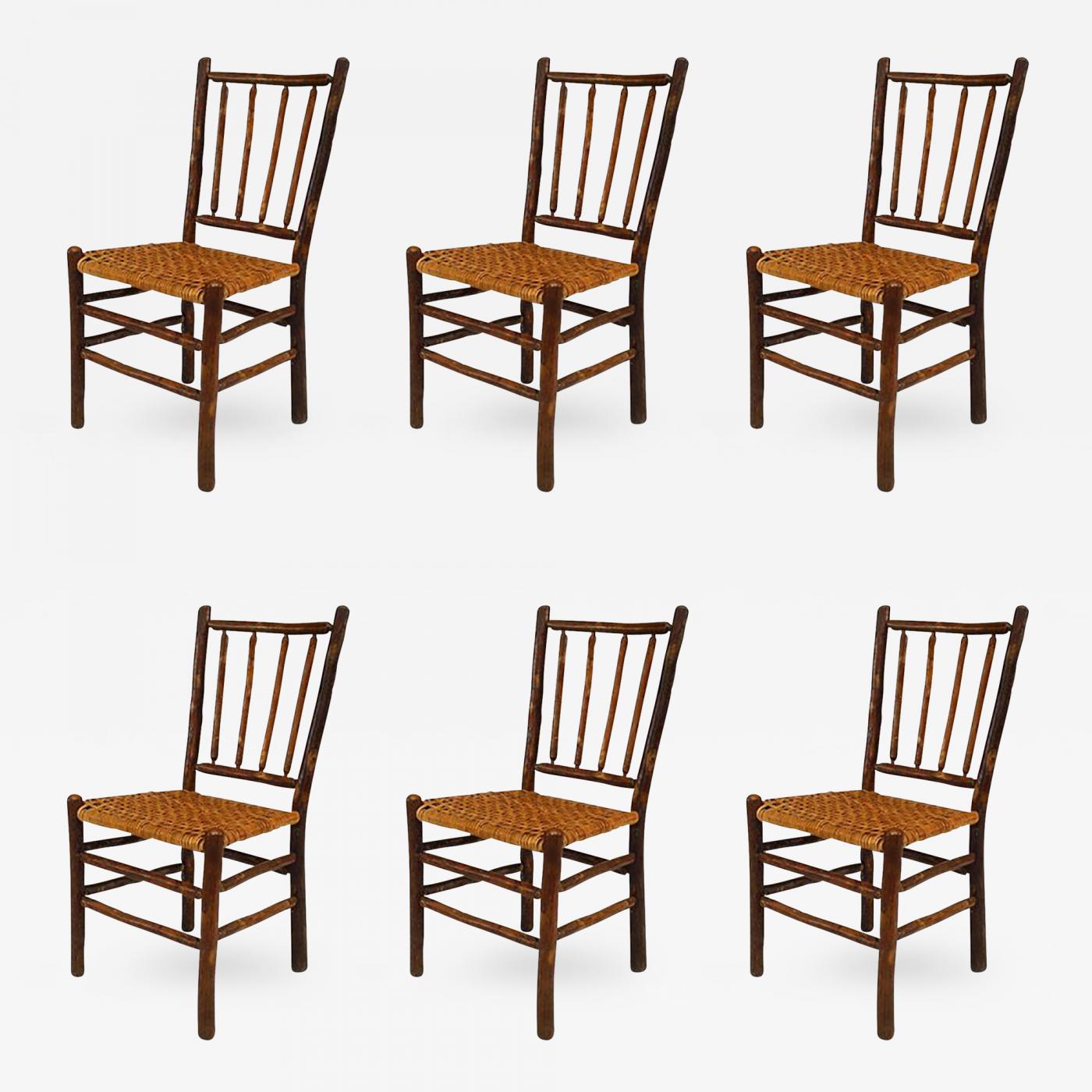 Set Of 6 Rustic Old Hickory Side Chairs   Set Of 6 Rustic Old Hickory Side Chairs 236094 551057 