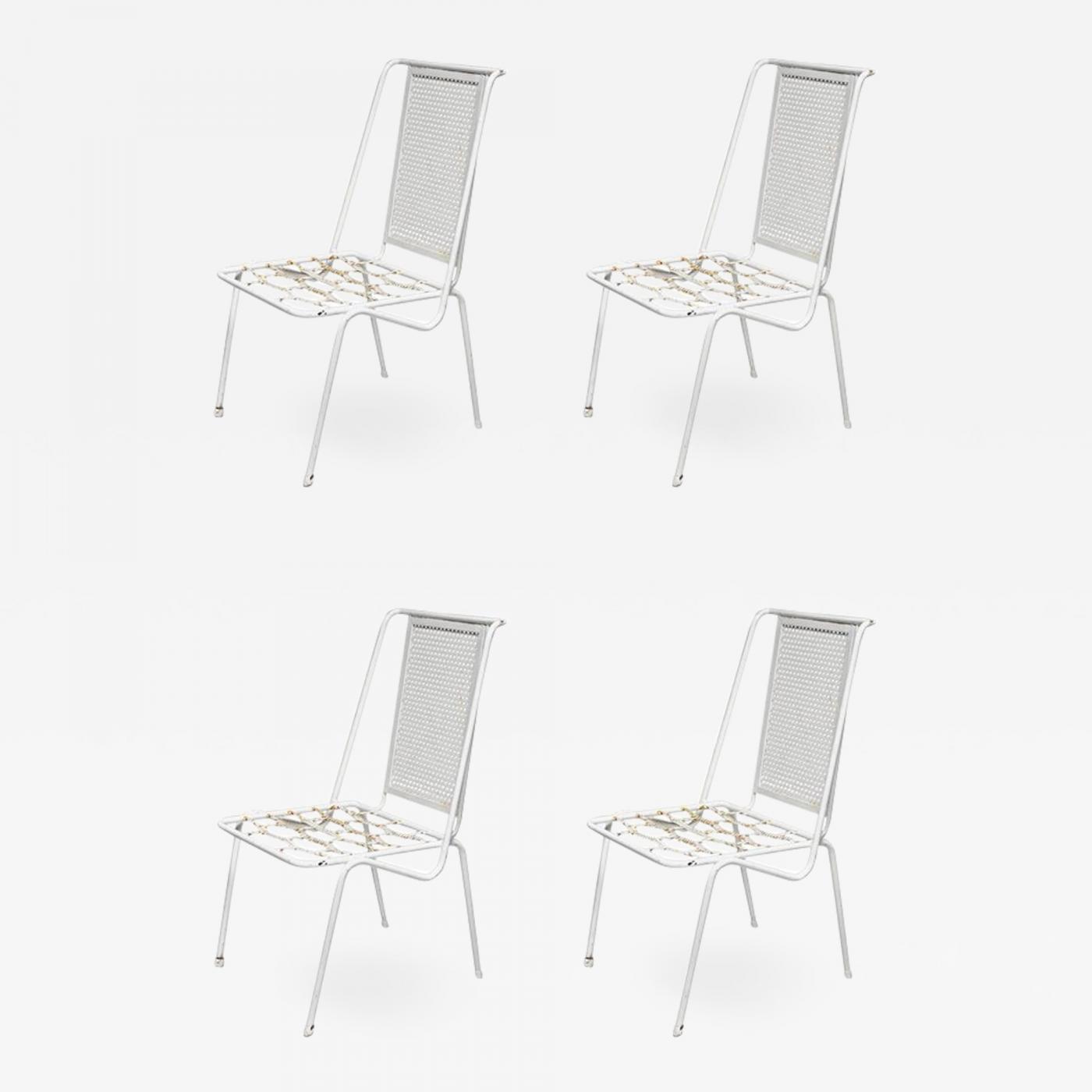 Set Of Four Italian 1950s Patio Chairs