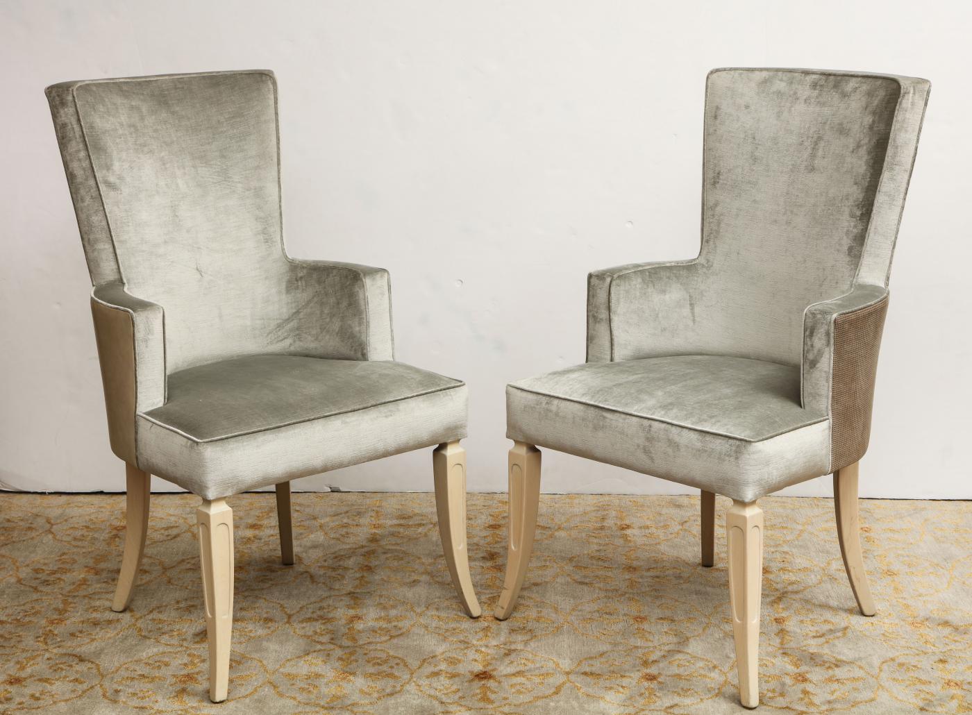 Set of Velvet Dining Chairs