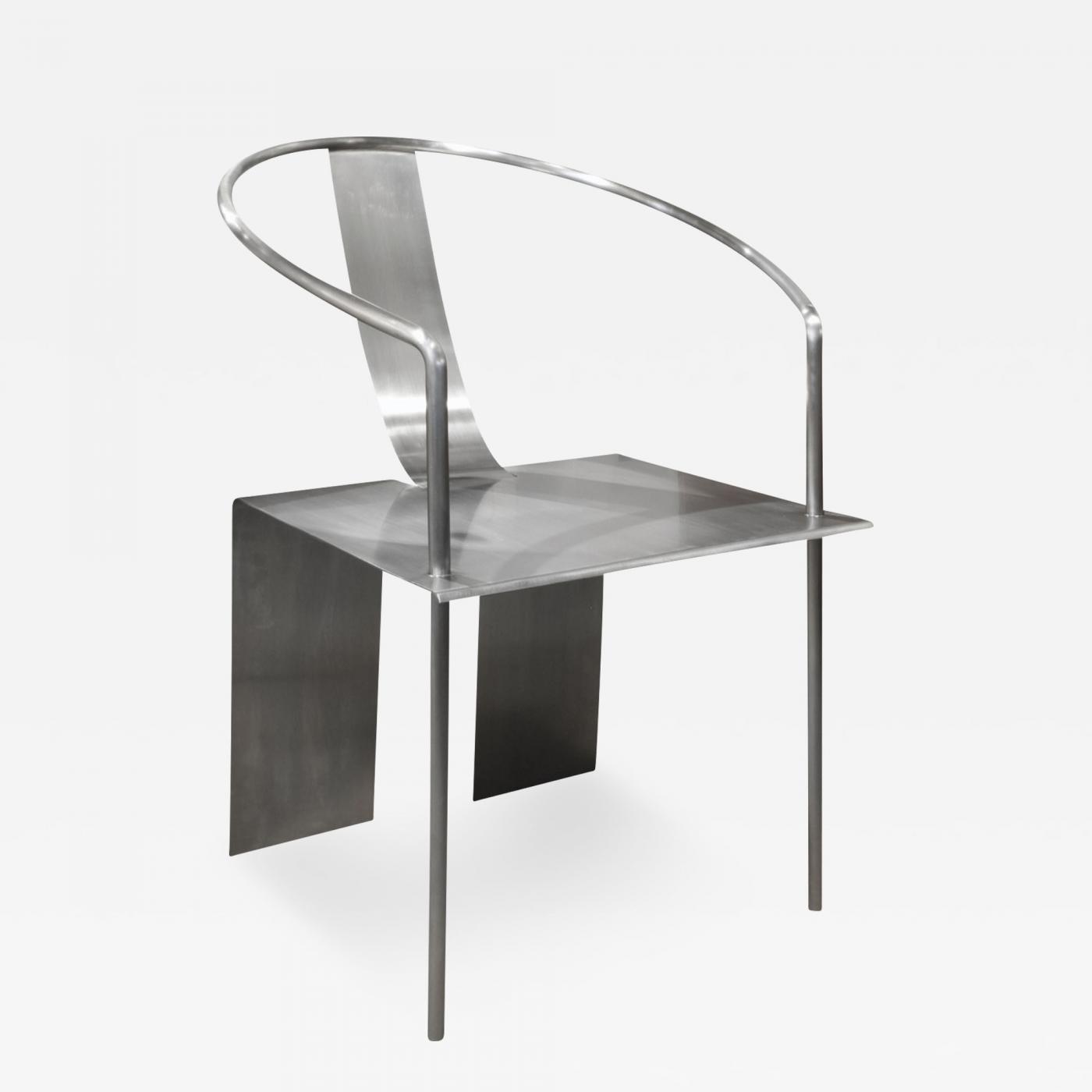 shao fan  shao fan sculptural stainless steel chair 2000 signed dated  and numbered