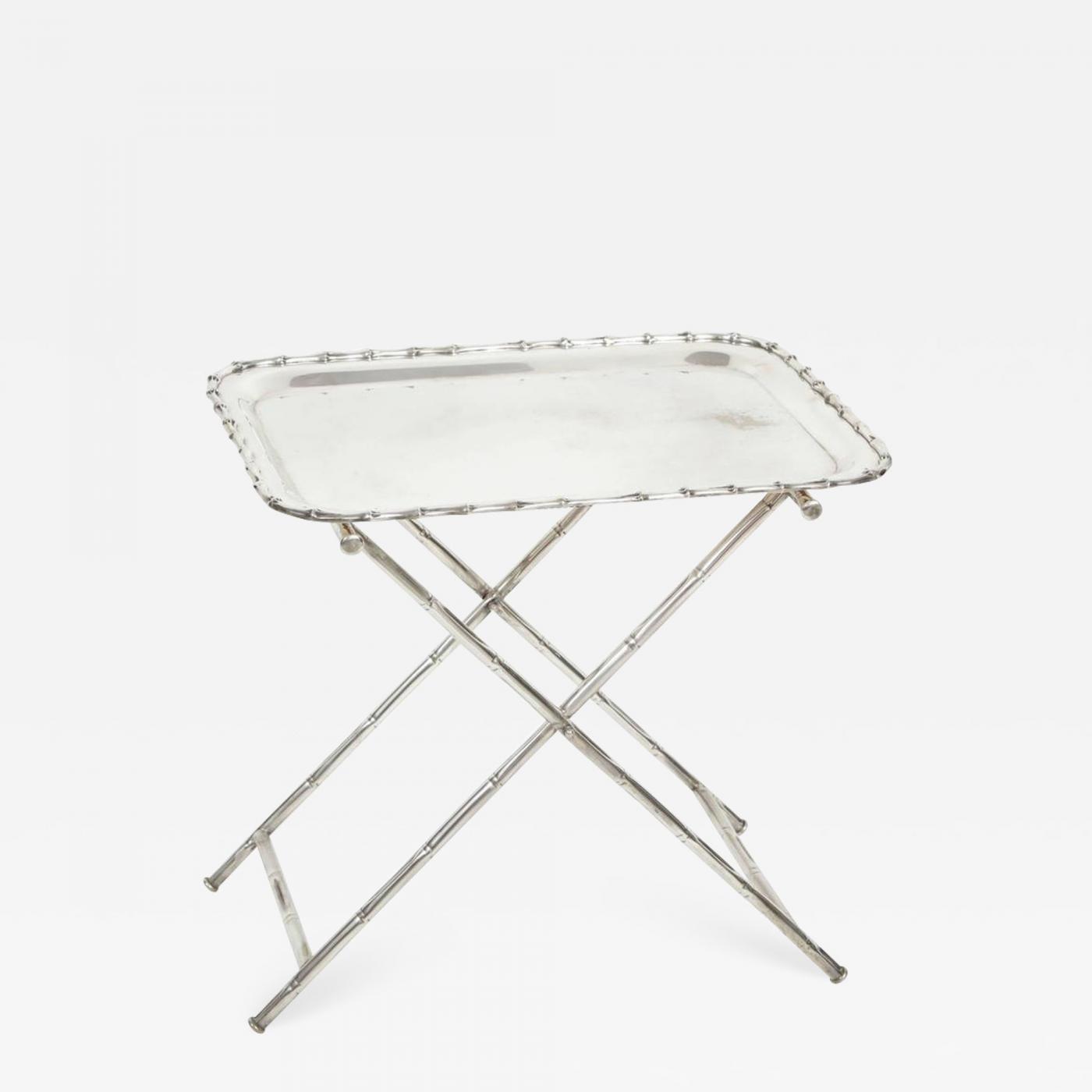 silver tray table