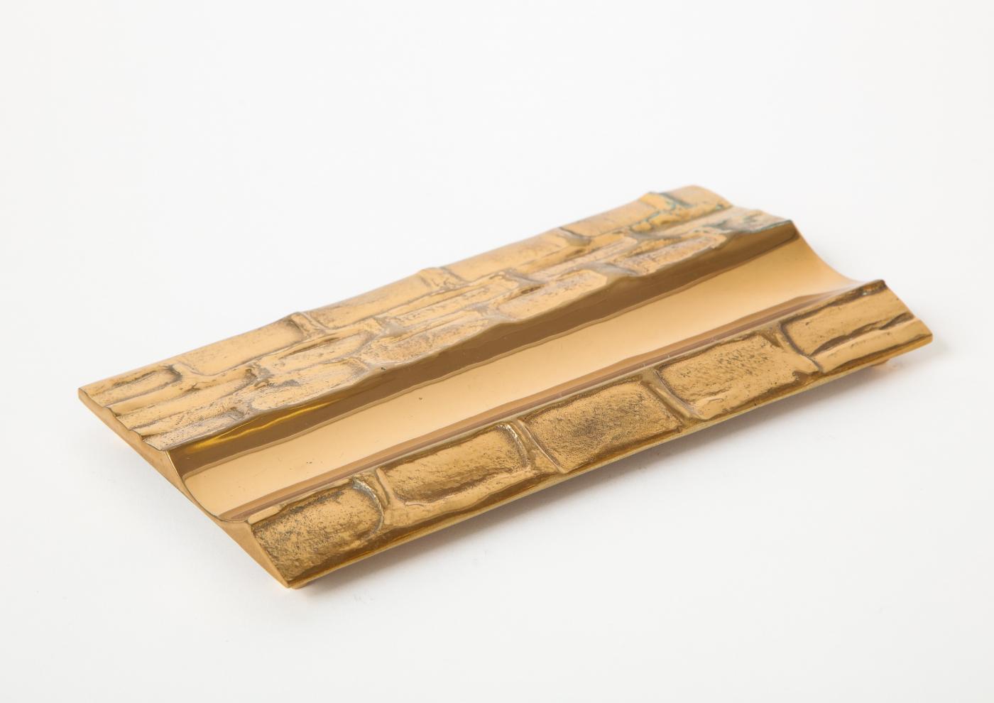 Small Decorative Vintage Bronze Tray