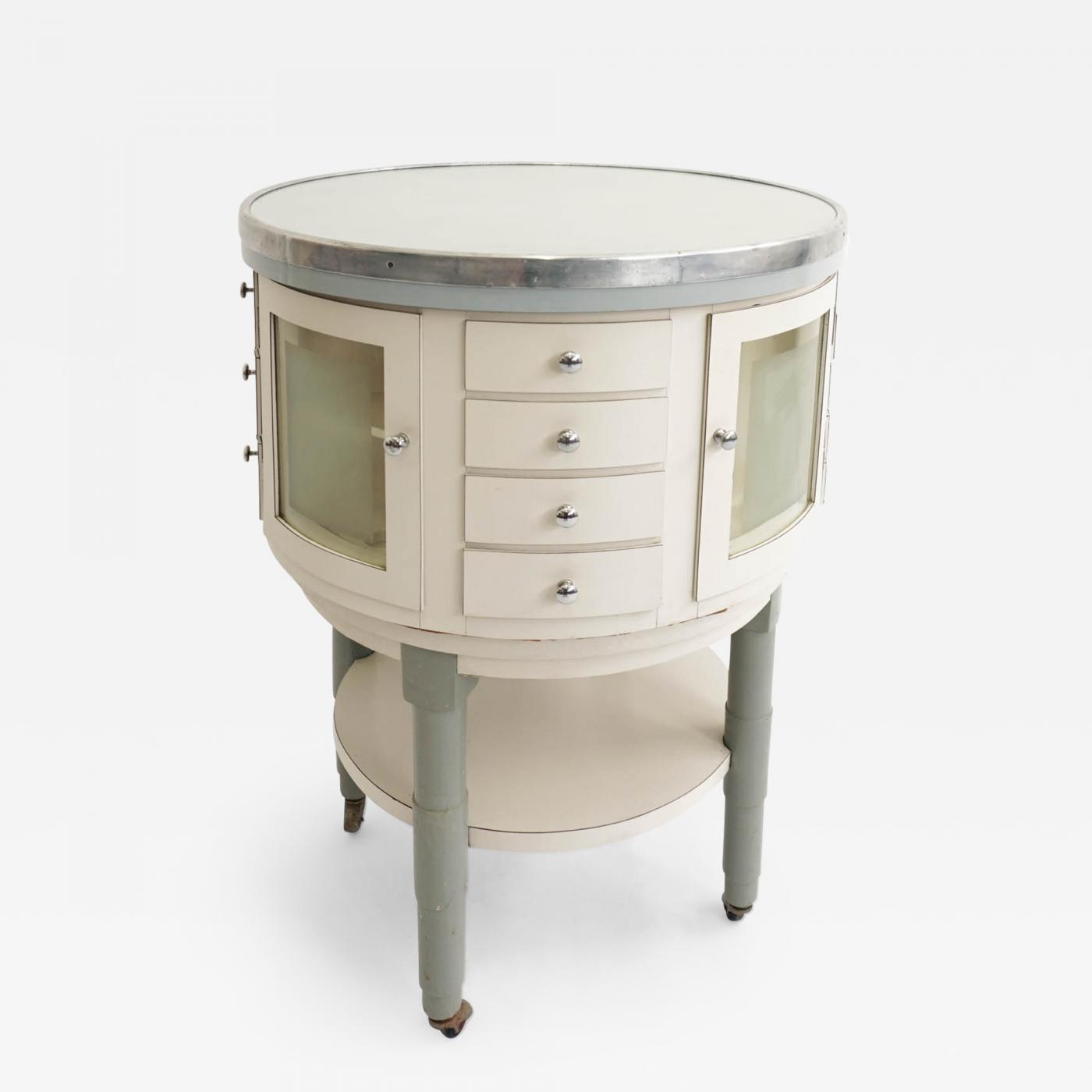Small Rotating Swiss Apothecary Cabinet